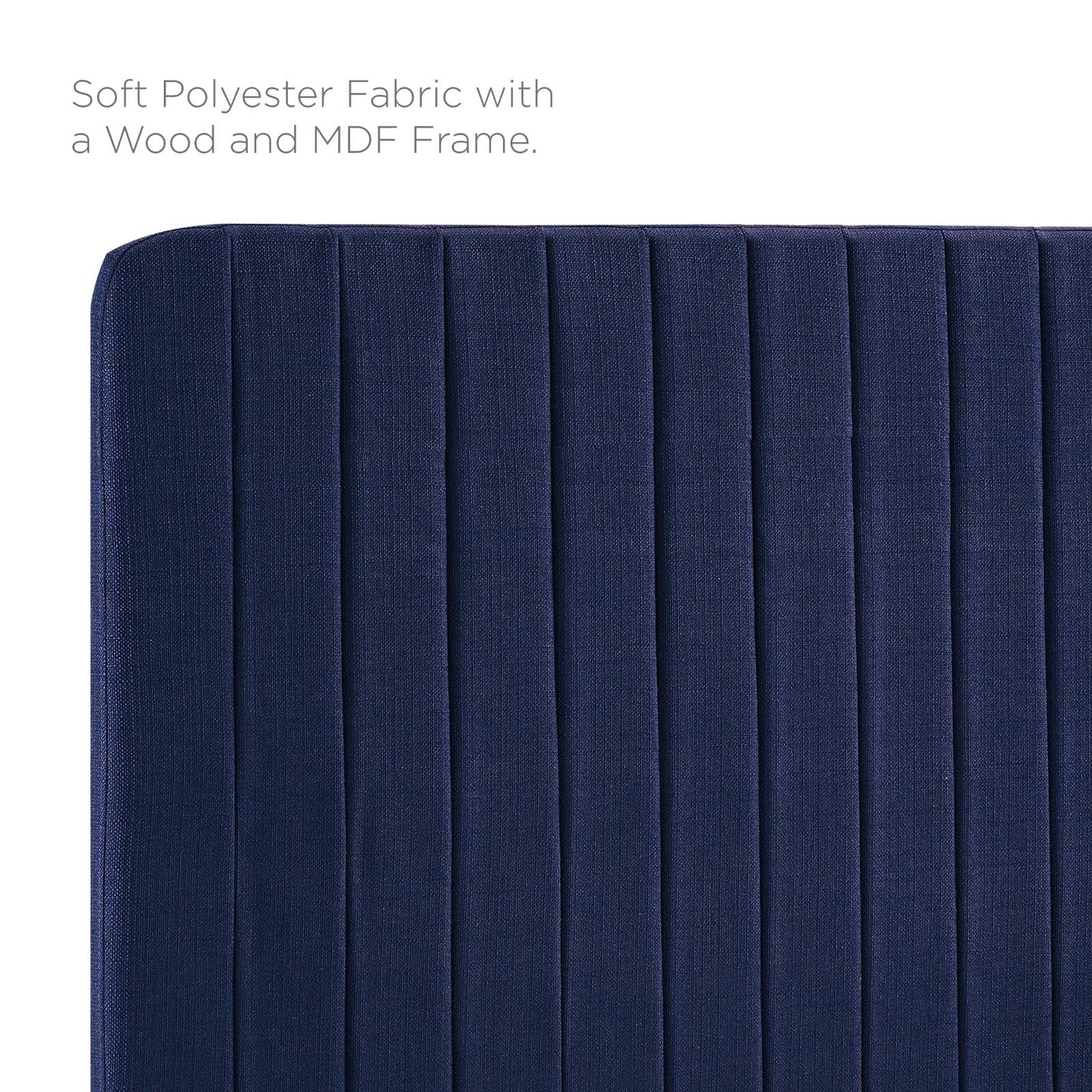 Milenna Channel Tufted Upholstered Fabric King/California King Headboard by Modway