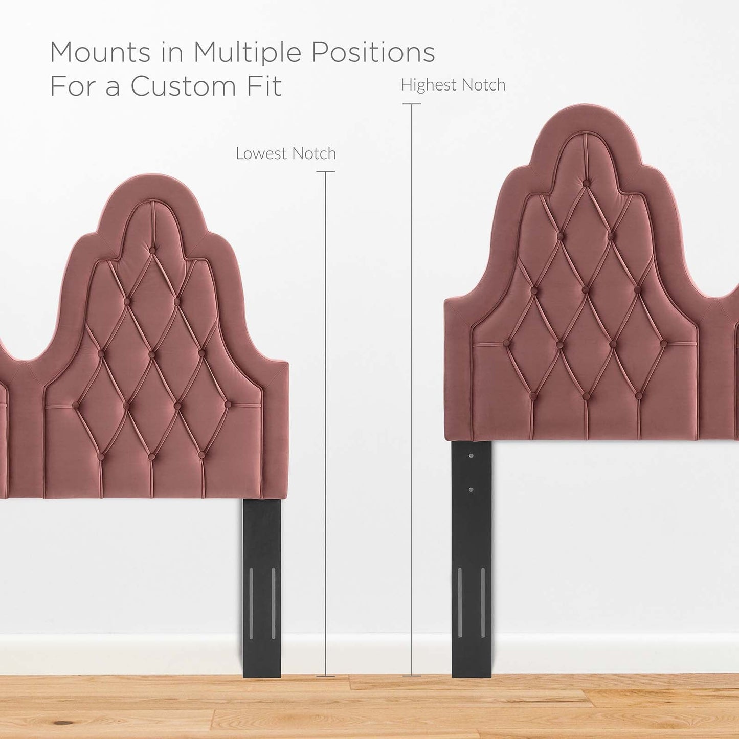 Augustine Tufted Performance Velvet Twin Headboard by Modway