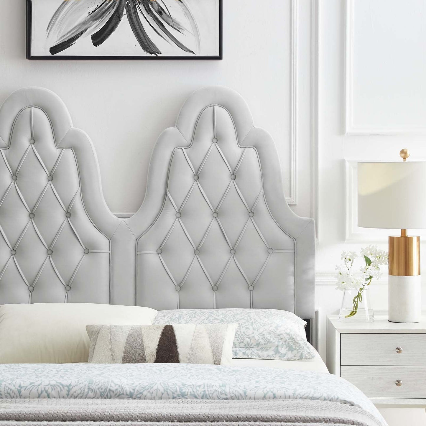 Augustine Tufted Performance Velvet Twin Headboard by Modway
