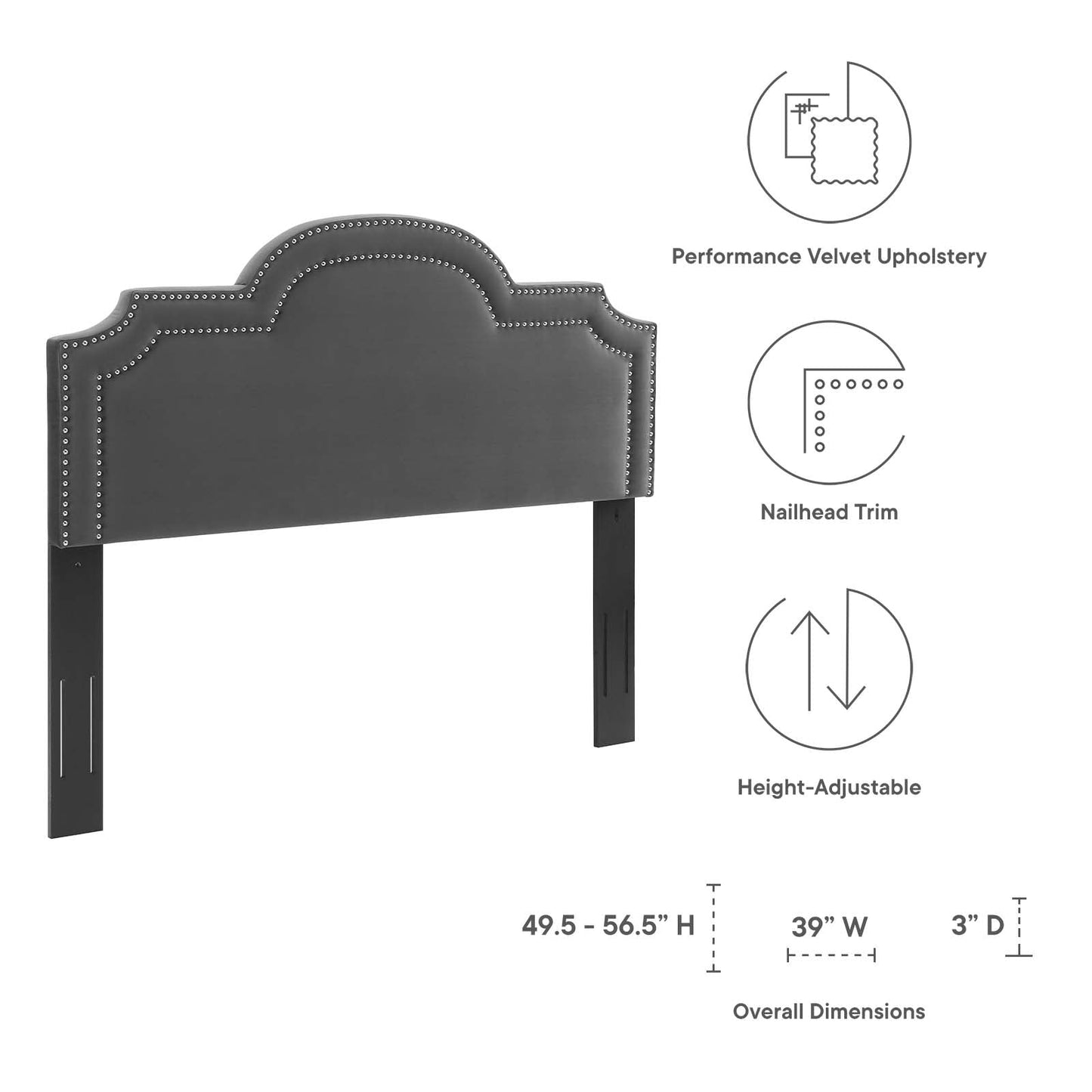 Belinda Performance Velvet Twin Headboard by Modway
