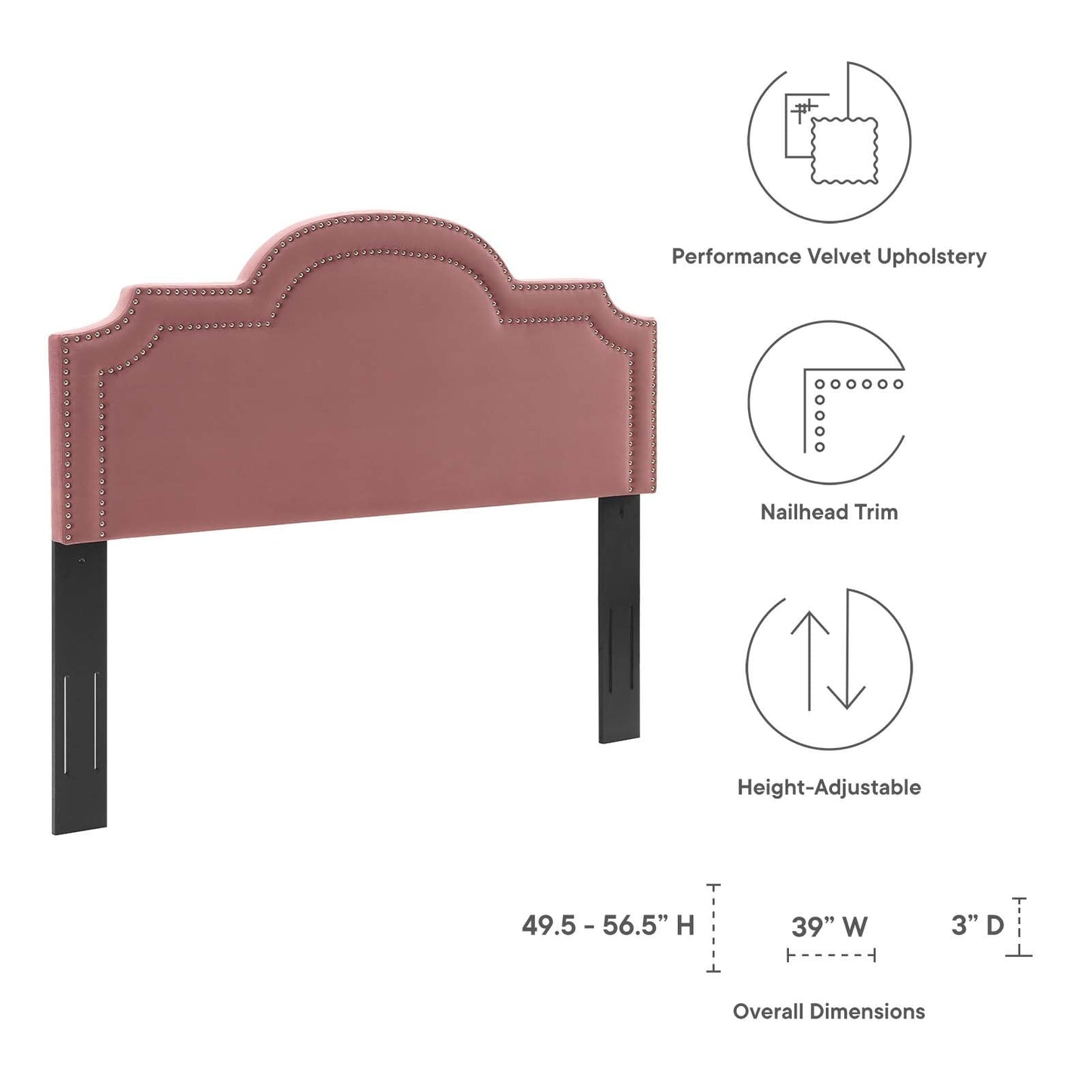 Belinda Performance Velvet Twin Headboard by Modway