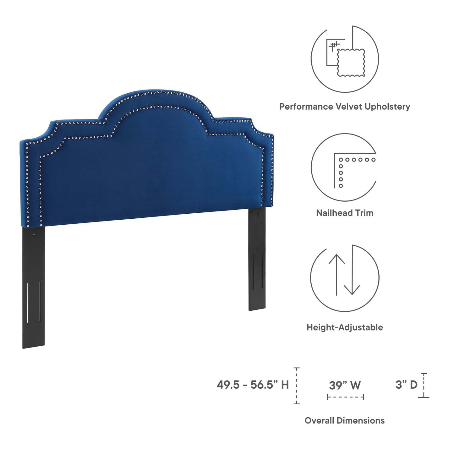Belinda Performance Velvet Twin Headboard by Modway