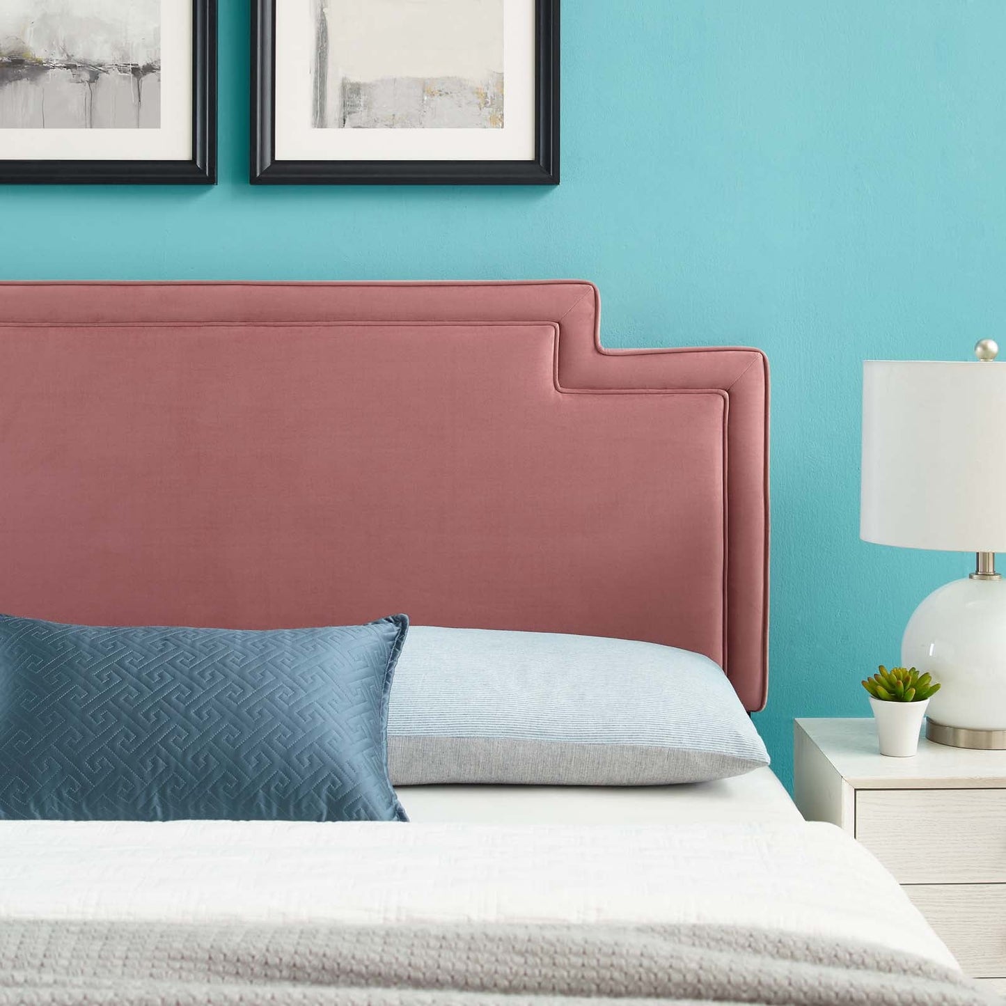 Transfix Performance Velvet Twin Headboard by Modway