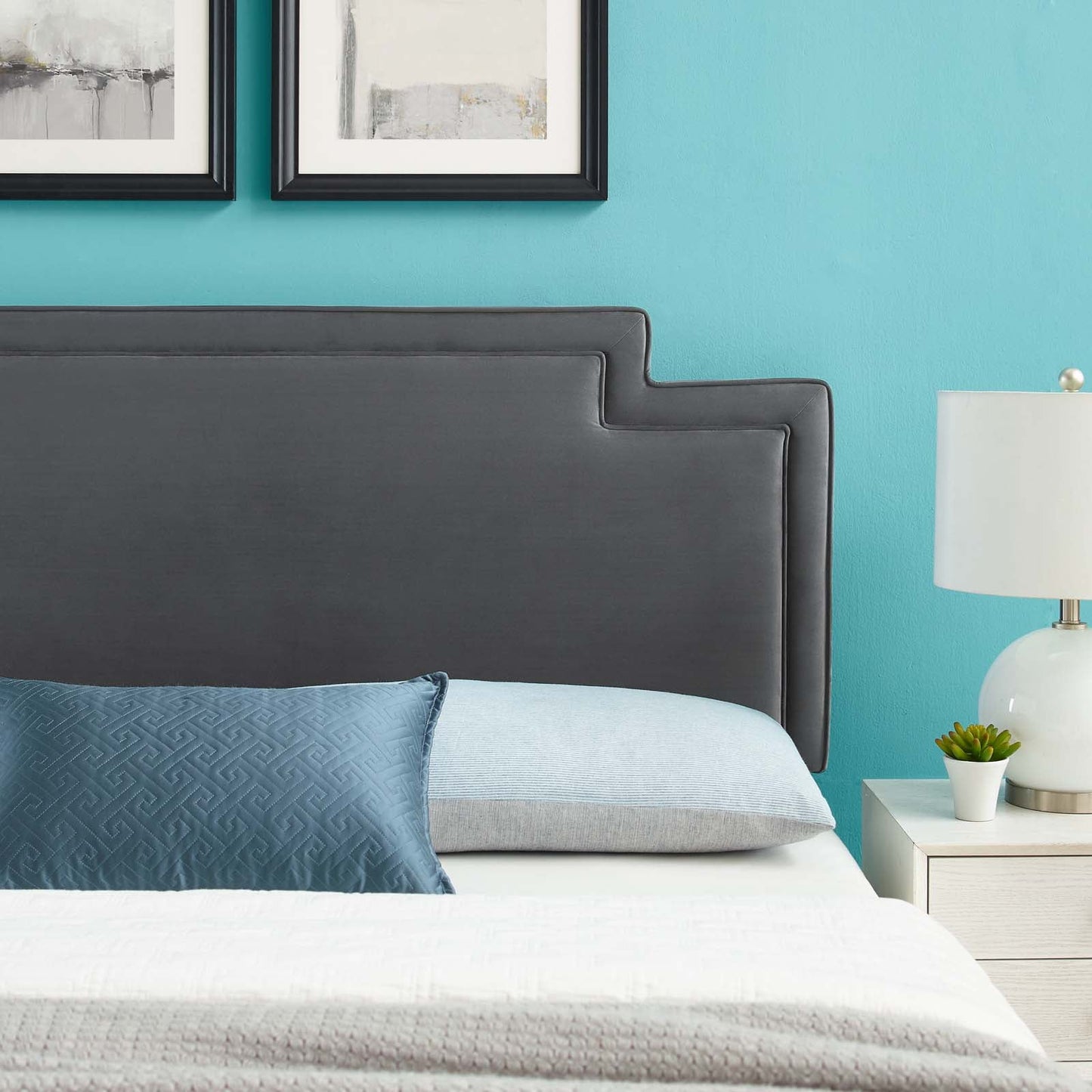 Transfix Performance Velvet Full/Queen Headboard by Modway