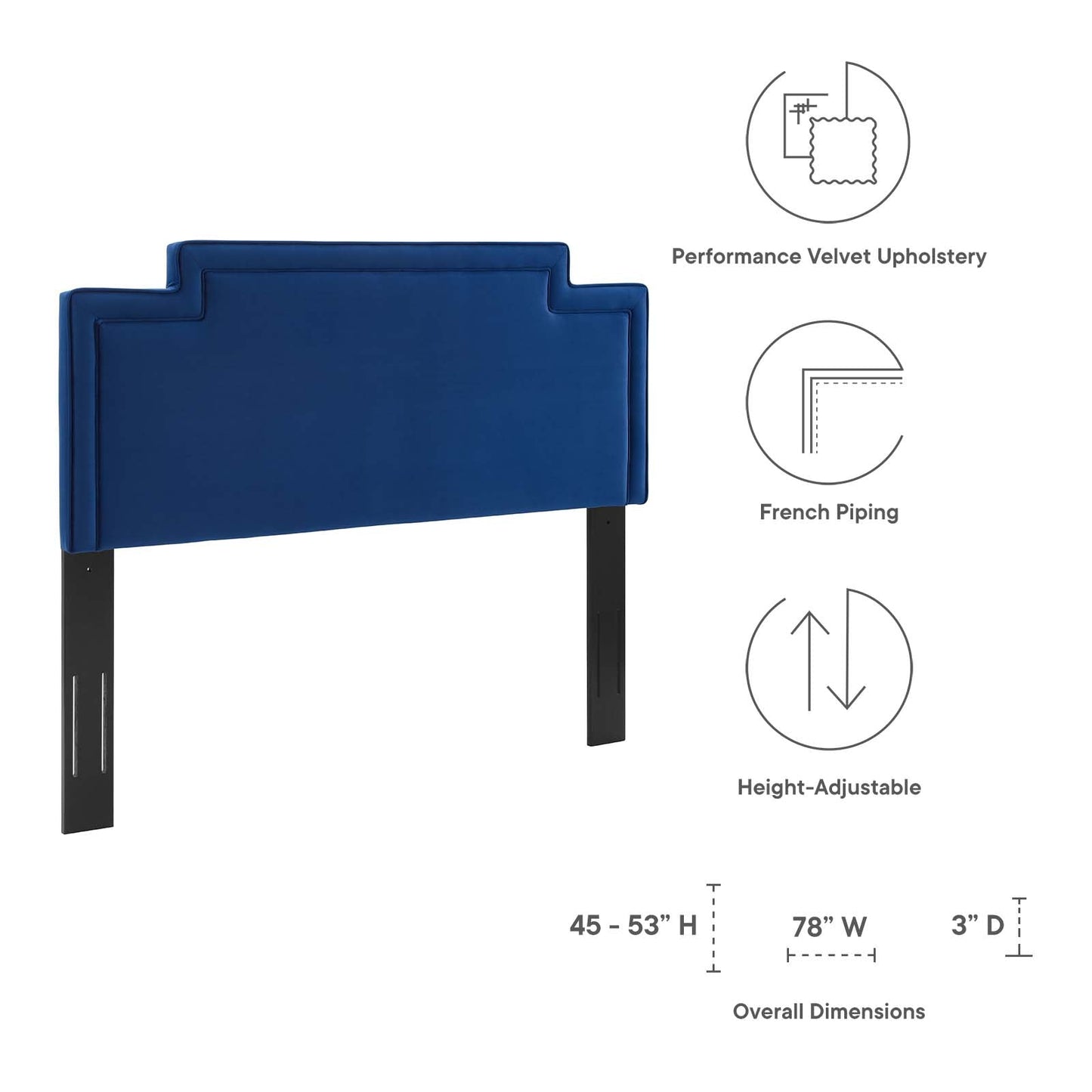 Transfix Performance Velvet King/California King Headboard by Modway
