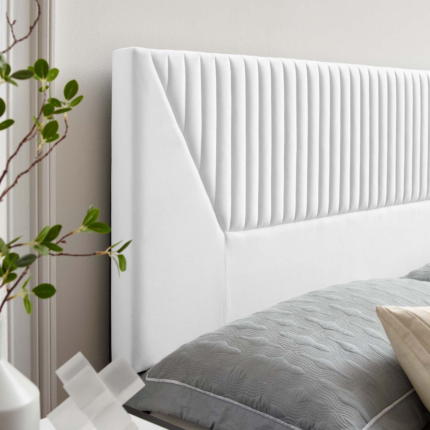 Patience Channel Tufted Performance Velvet Full/Queen Headboard by Modway