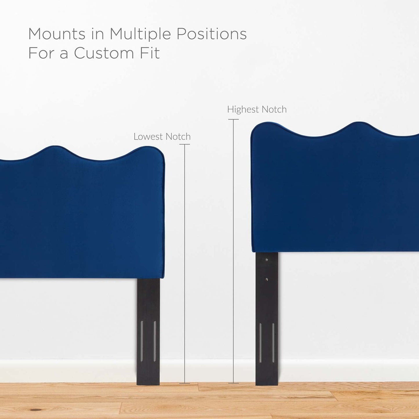 Current Performance Velvet Twin Platform Bed in Na