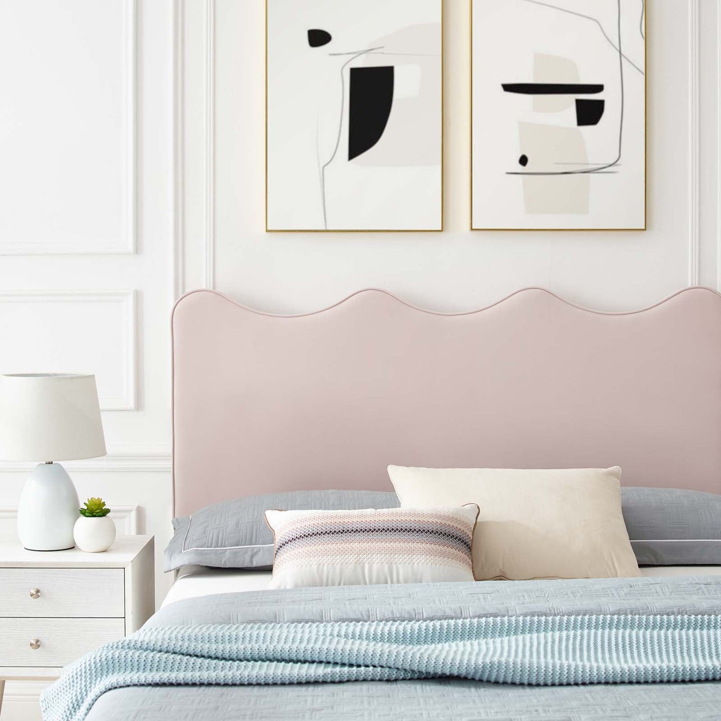 Current Performance Velvet Twin Platform Bed by Modway
