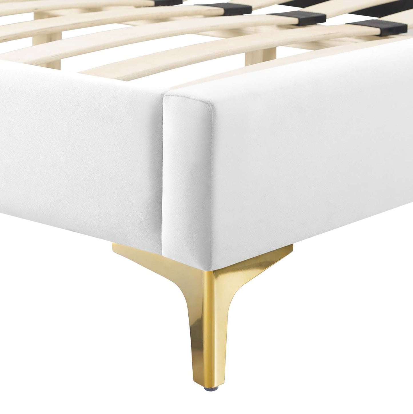 Current Performance Velvet Twin Platform Bed by Modway