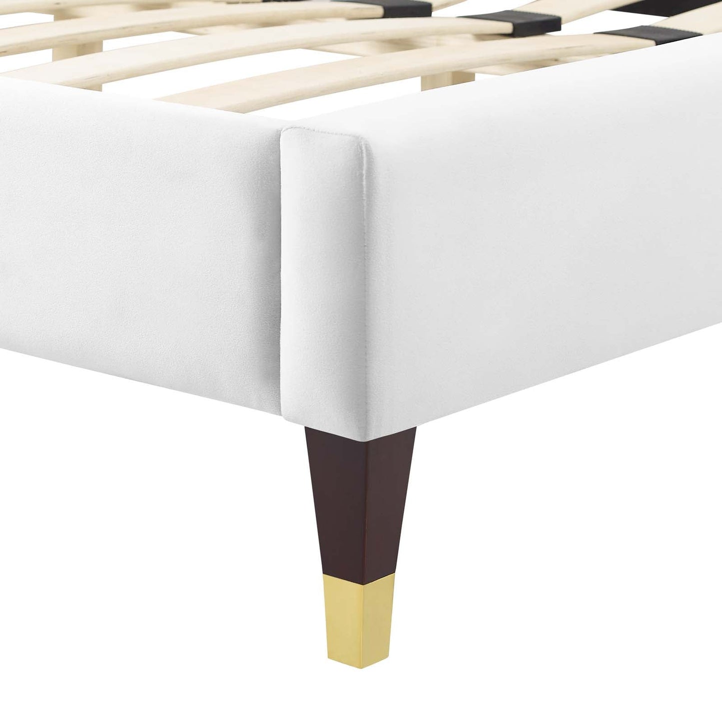 Current Performance Velvet Twin Platform Bed by Modway