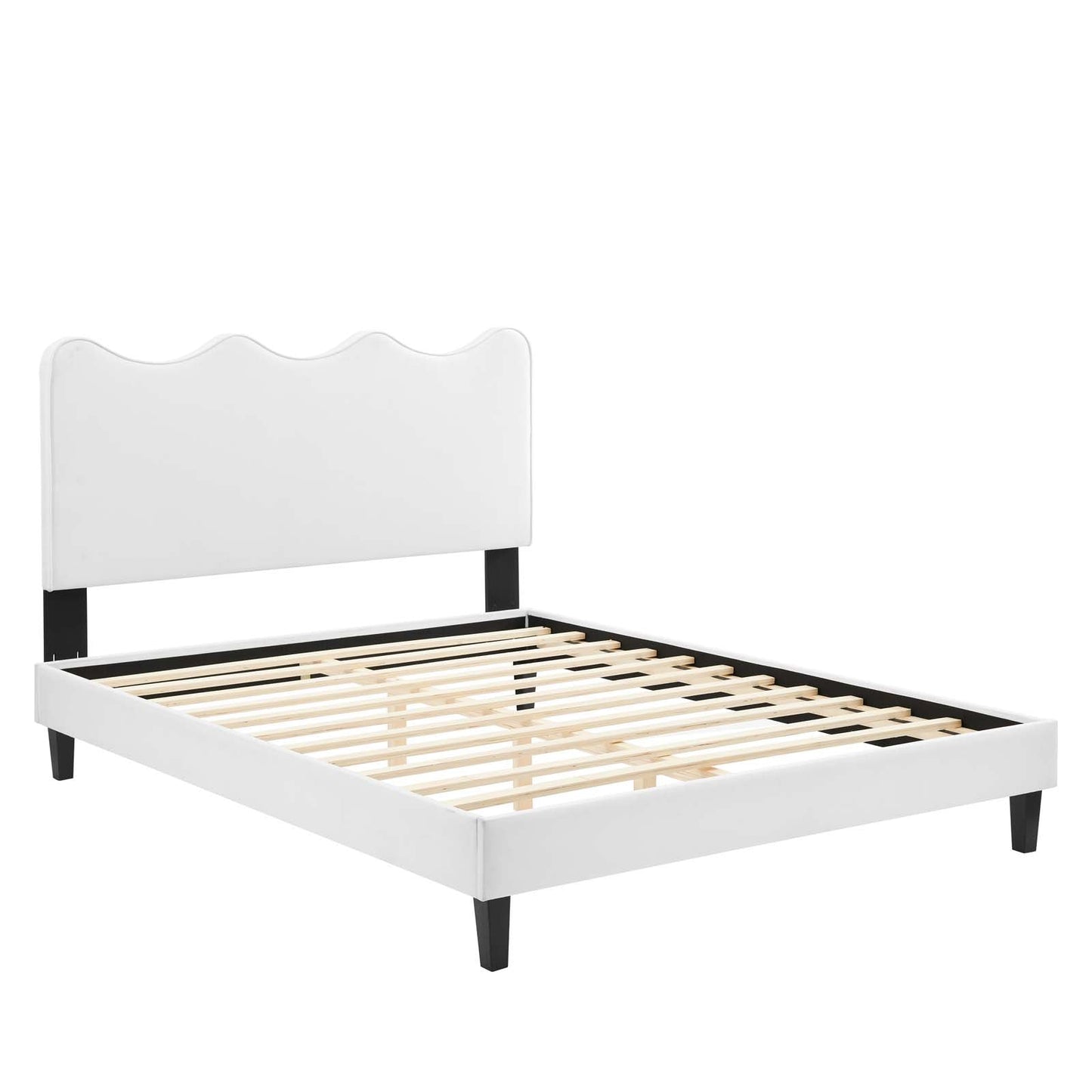 Current Performance Velvet Twin Platform Bed by Modway
