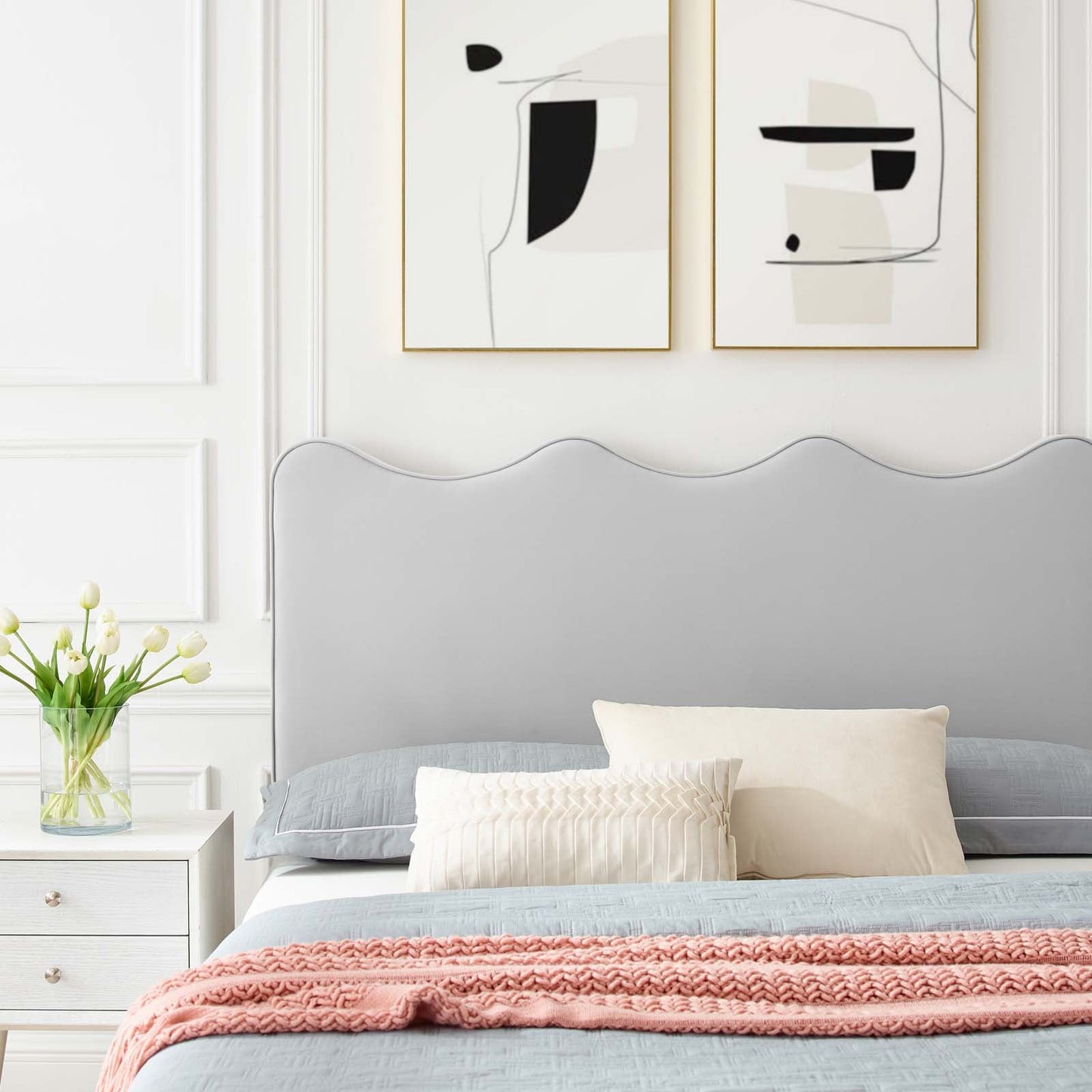 Current Performance Velvet Full Platform Bed by Modway