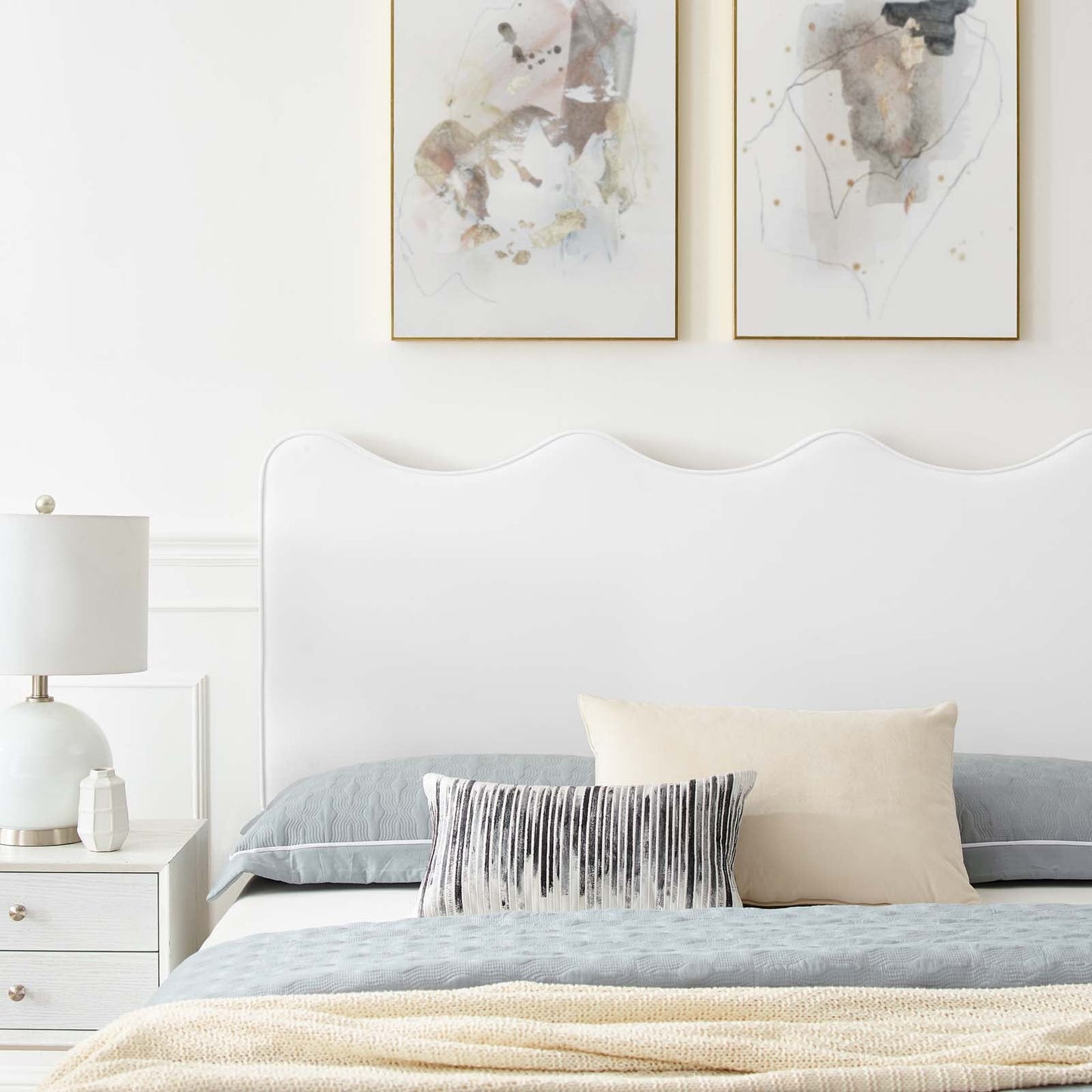 Current Performance Velvet Full Platform Bed by Modway