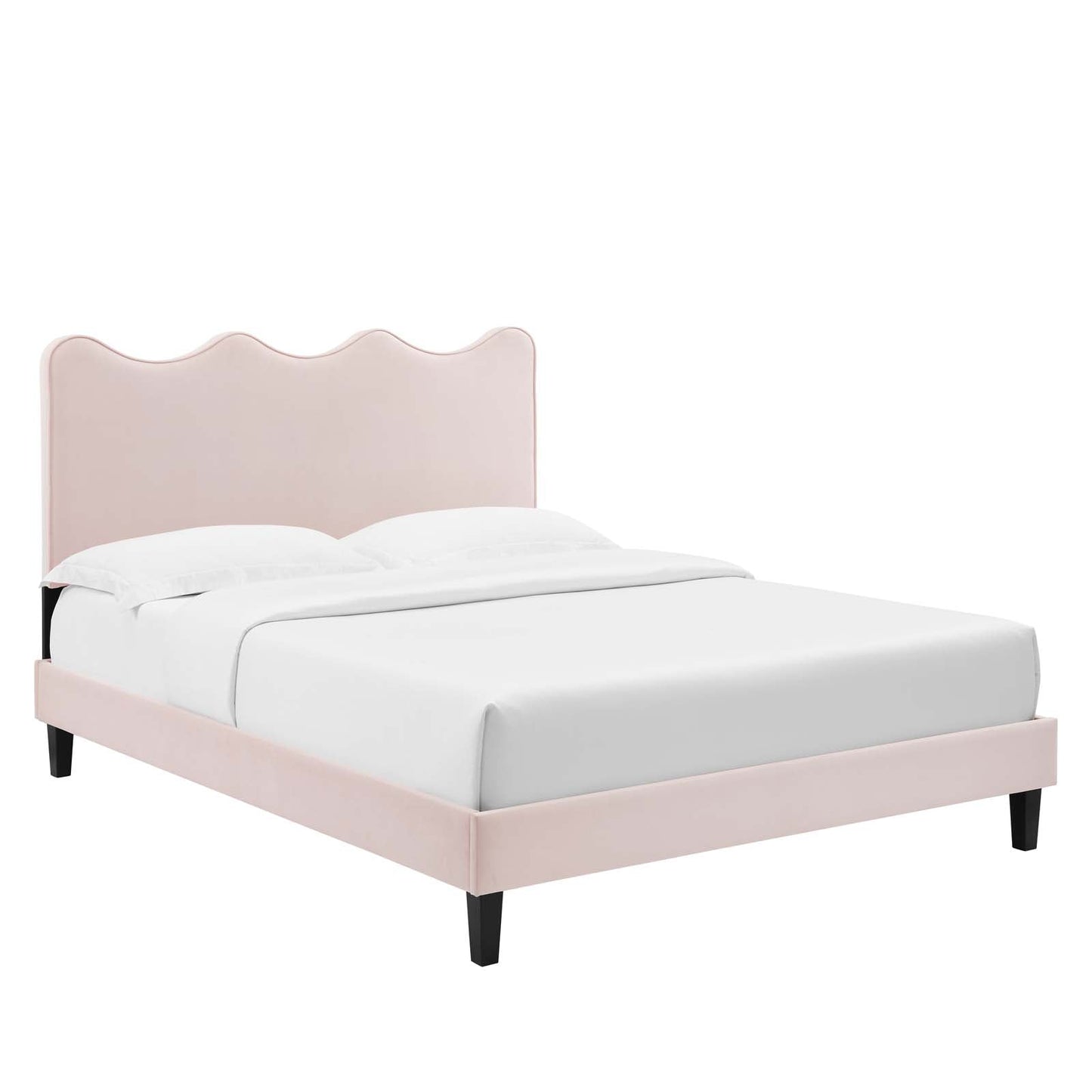 Current Performance Velvet Full Platform Bed by Modway