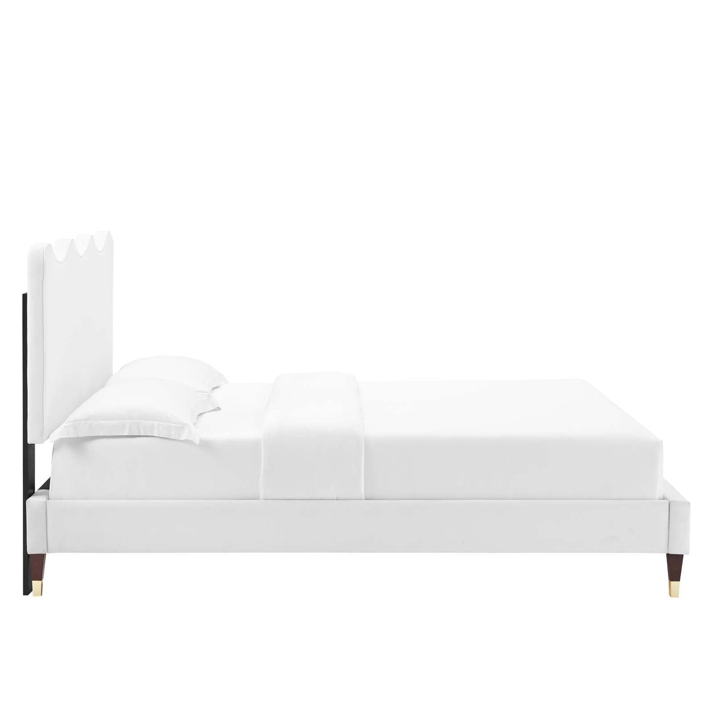 Current Performance Velvet Queen Platform Bed by Modway