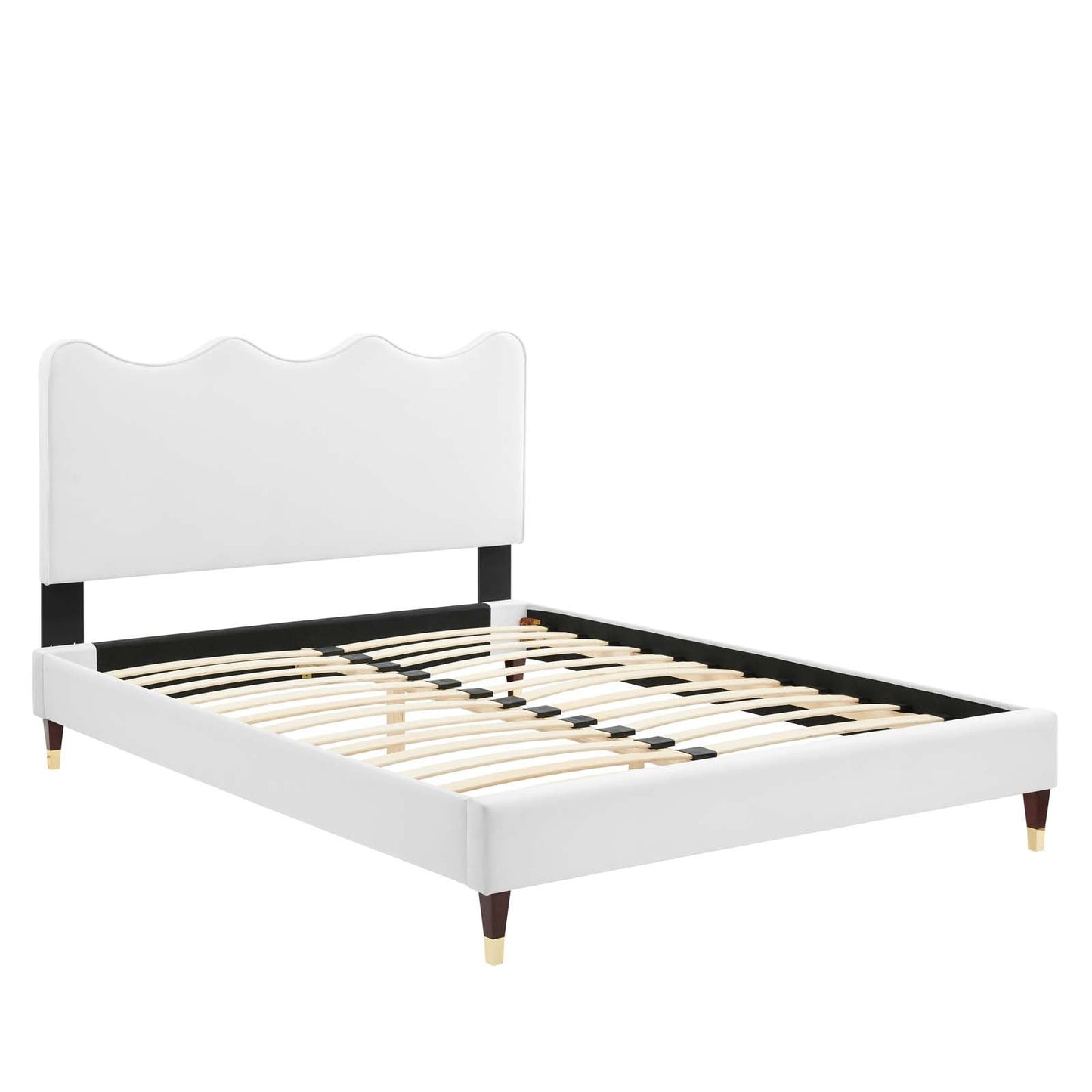 Current Performance Velvet Queen Platform Bed by Modway