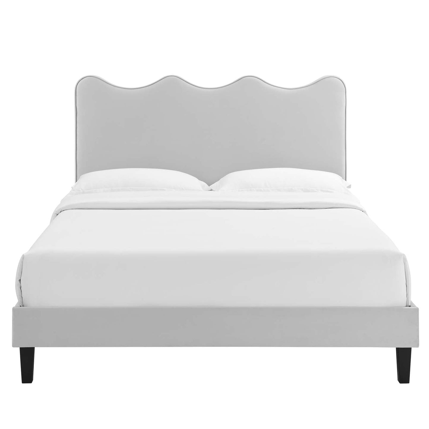 Current Performance Velvet King Platform Bed by Modway