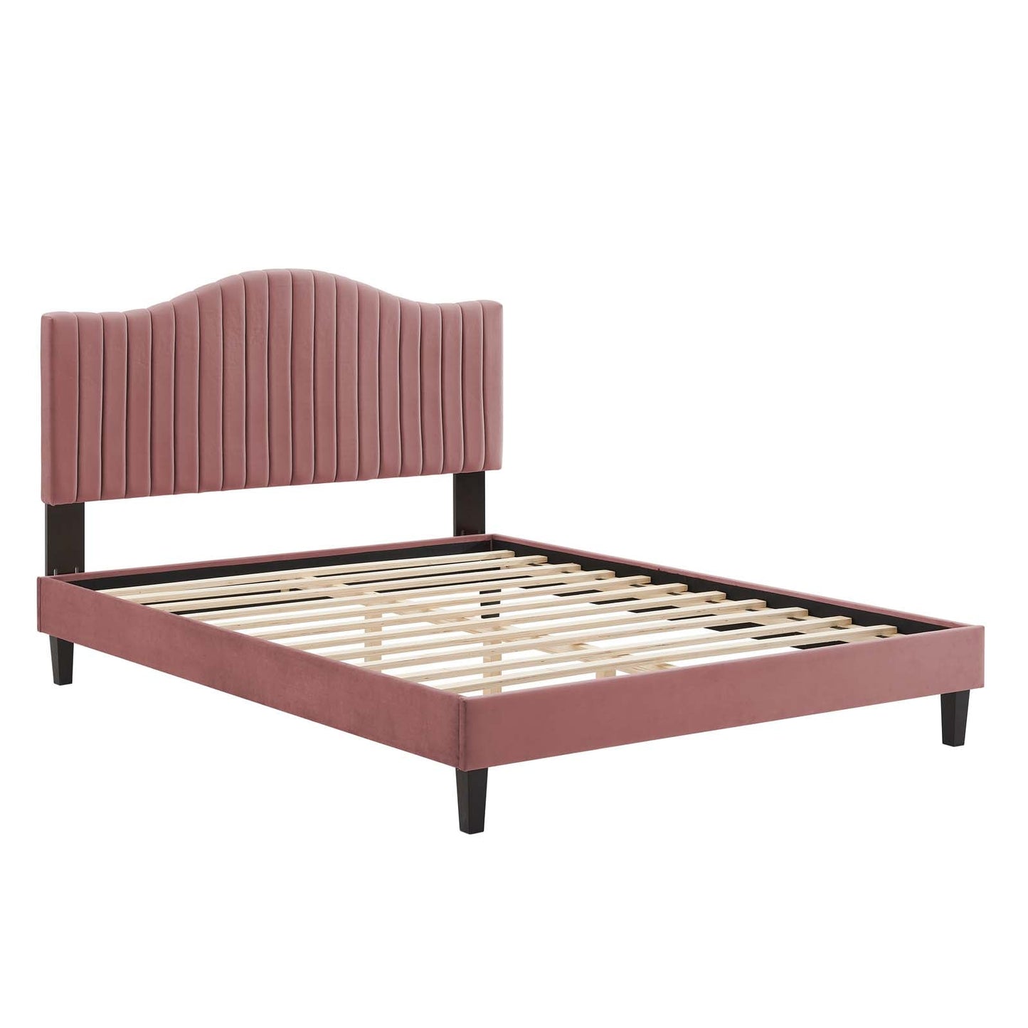 Juniper Channel Tufted Performance Velvet Queen Platform Bed by Modway