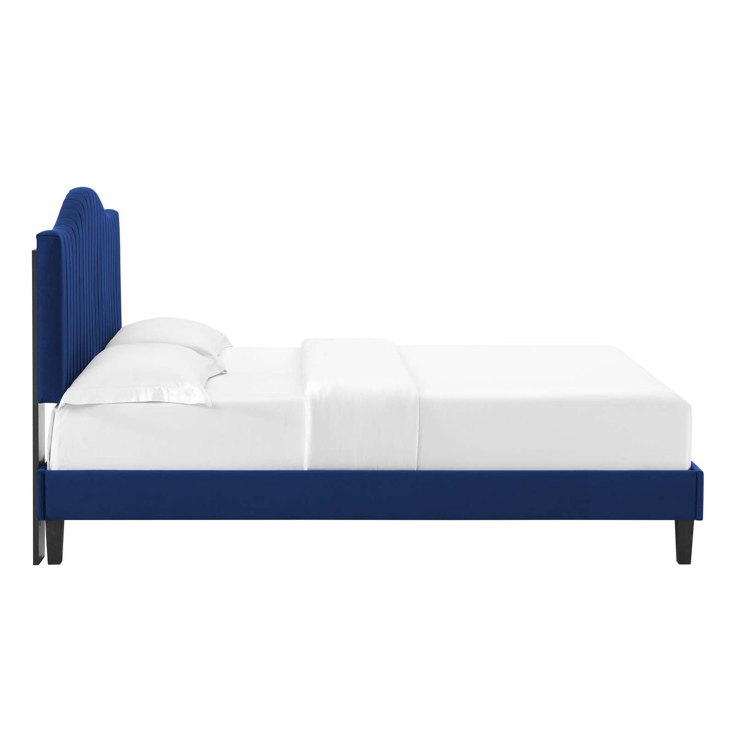Juniper Channel Tufted Performance Velvet Queen Platform Bed by Modway