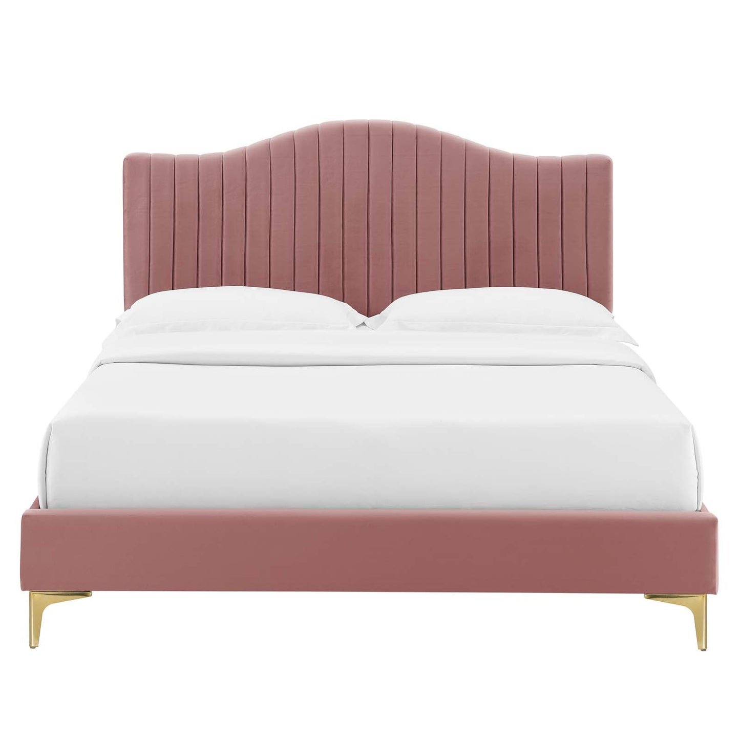 Juniper Channel Tufted Performance Velvet Twin Platform Bed by Modway