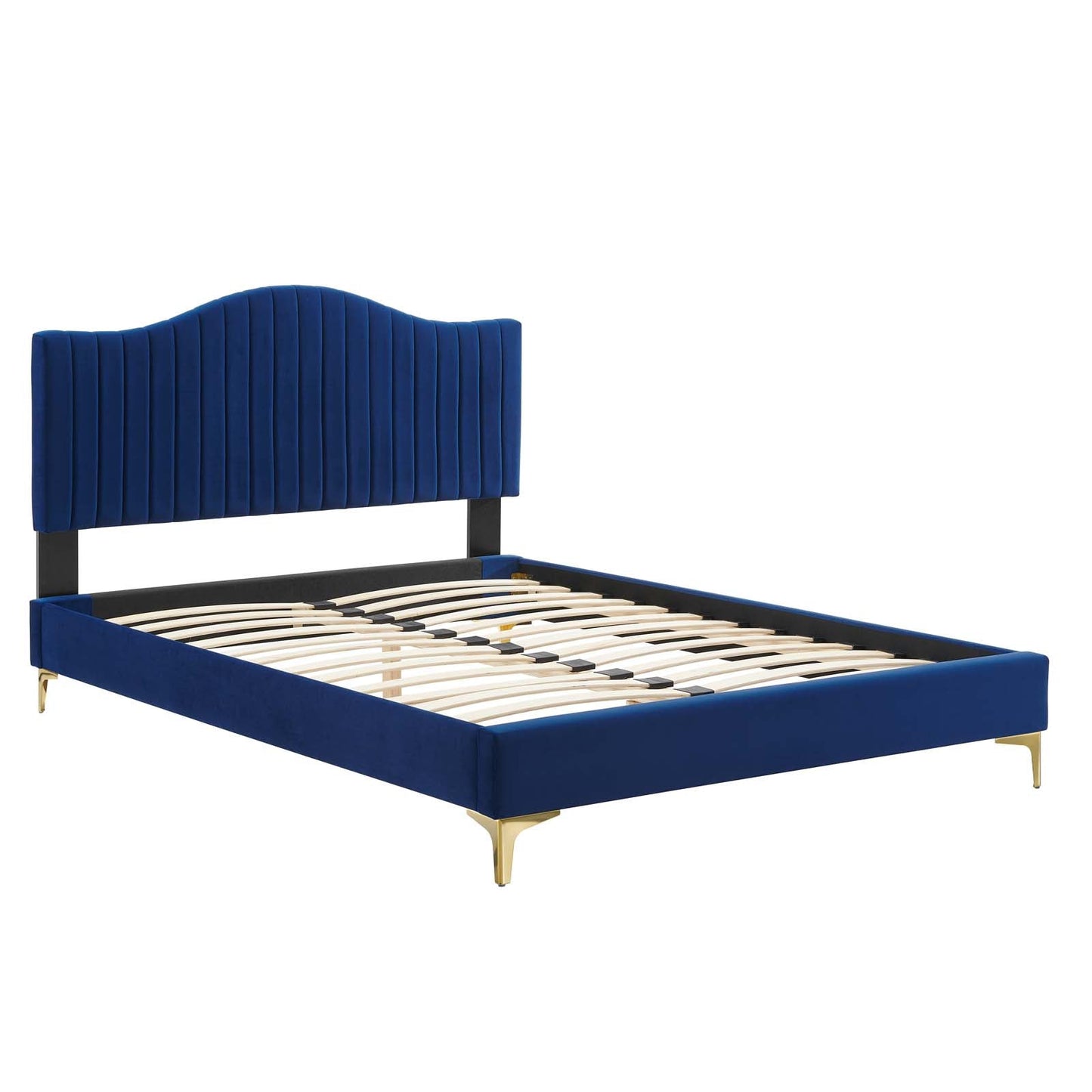 Juniper Channel Tufted Performance Velvet Full Platform Bed by Modway