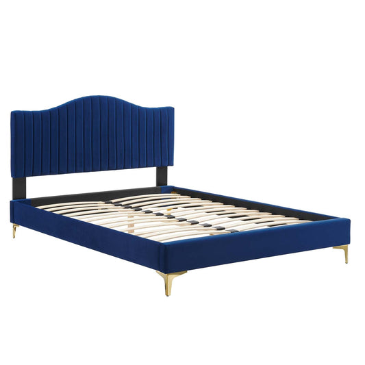 Juniper Channel Tufted Performance Velvet Full Platform Bed by Modway