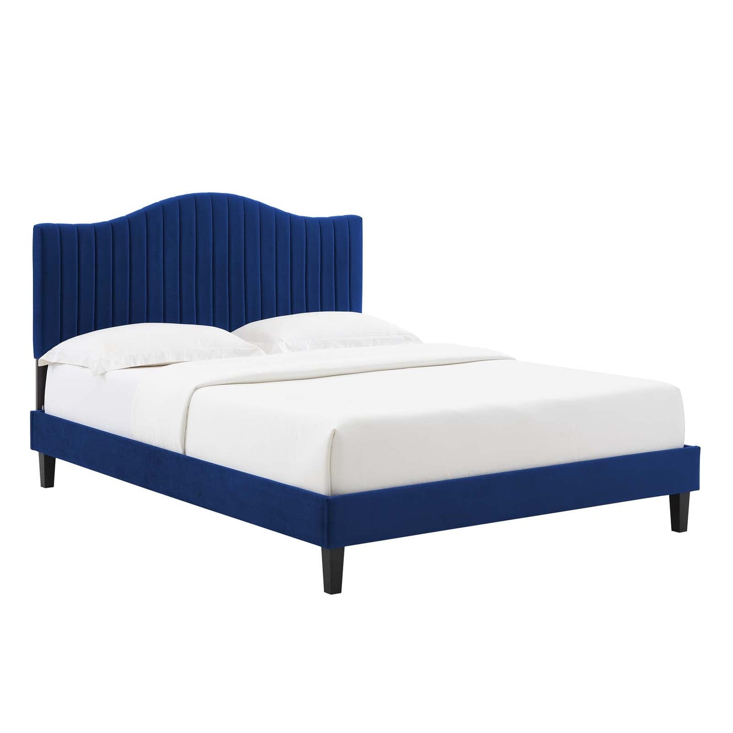 Juniper Channel Tufted Performance Velvet Full Platform Bed by Modway
