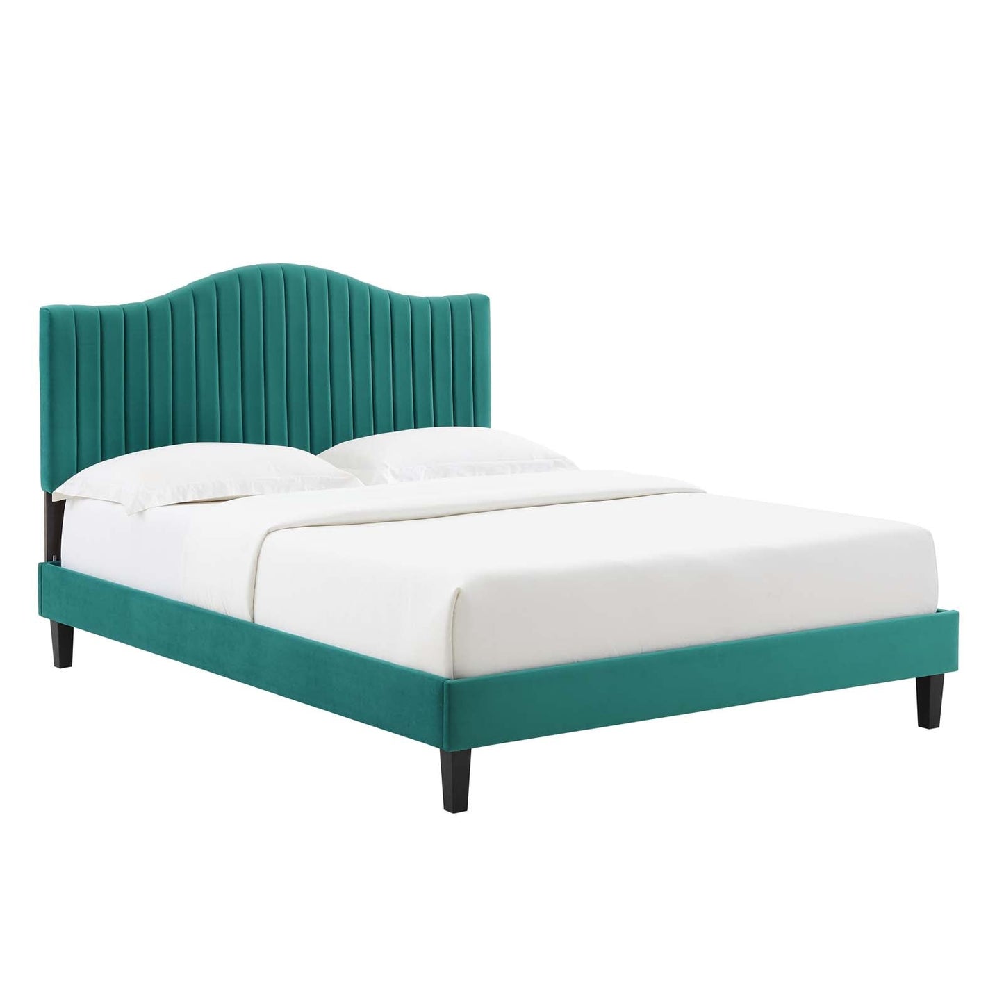 Juniper Channel Tufted Performance Velvet Full Platform Bed by Modway
