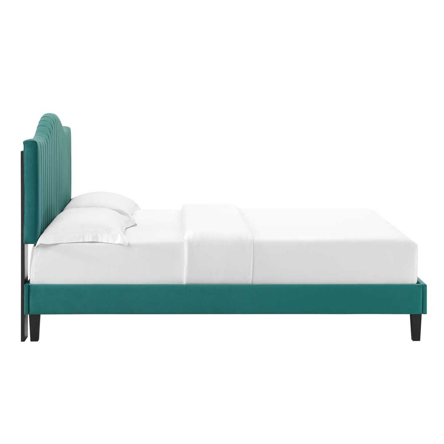 Juniper Channel Tufted Performance Velvet Full Platform Bed by Modway