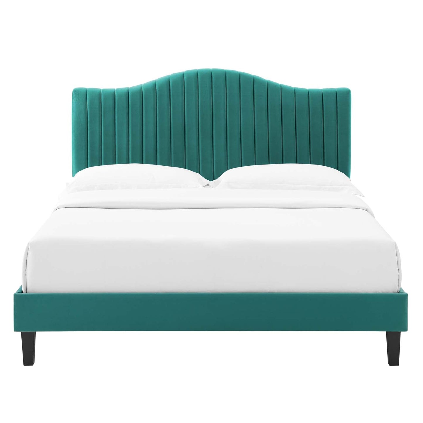 Juniper Channel Tufted Performance Velvet Full Platform Bed by Modway
