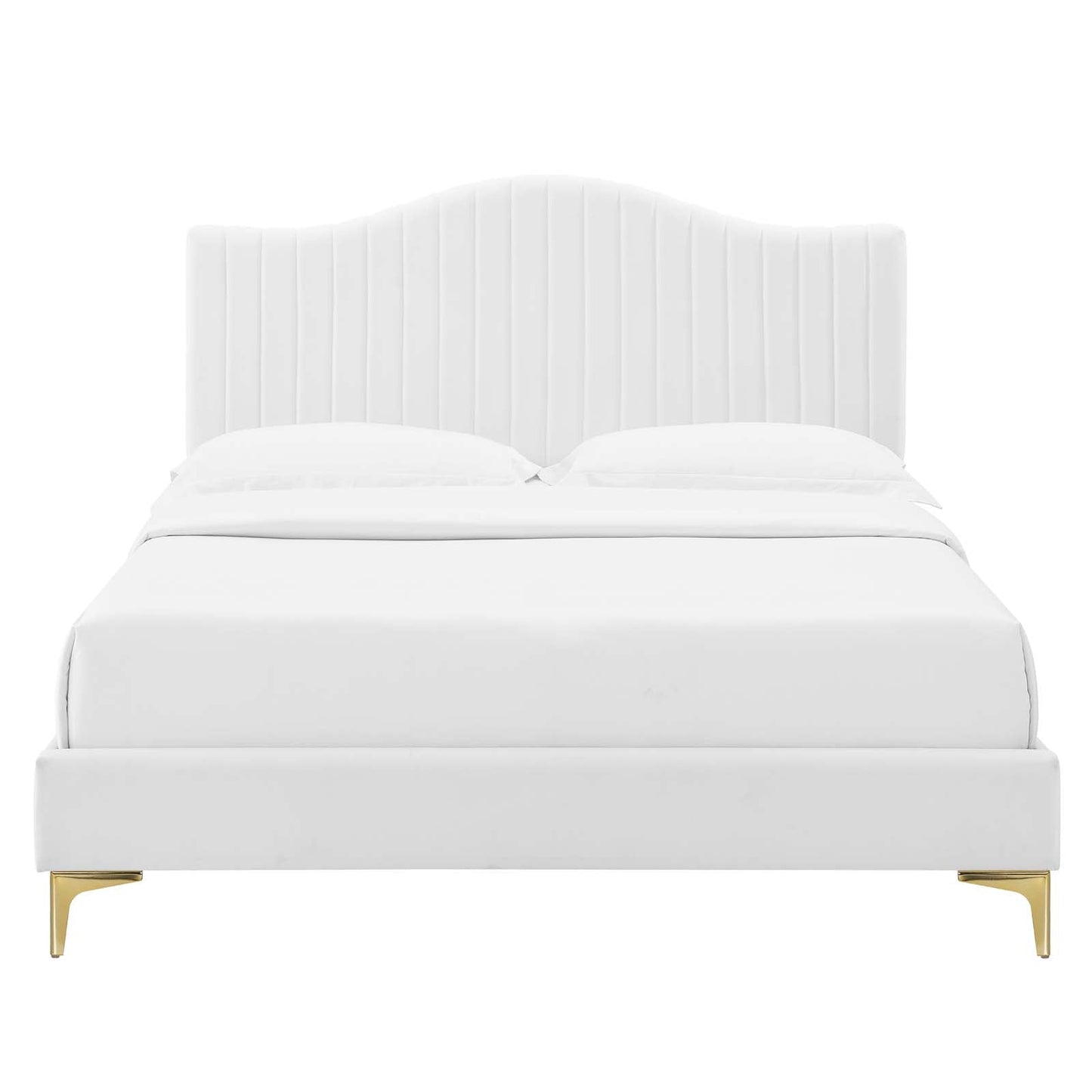 Juniper Channel Tufted Performance Velvet King Platform Bed by Modway