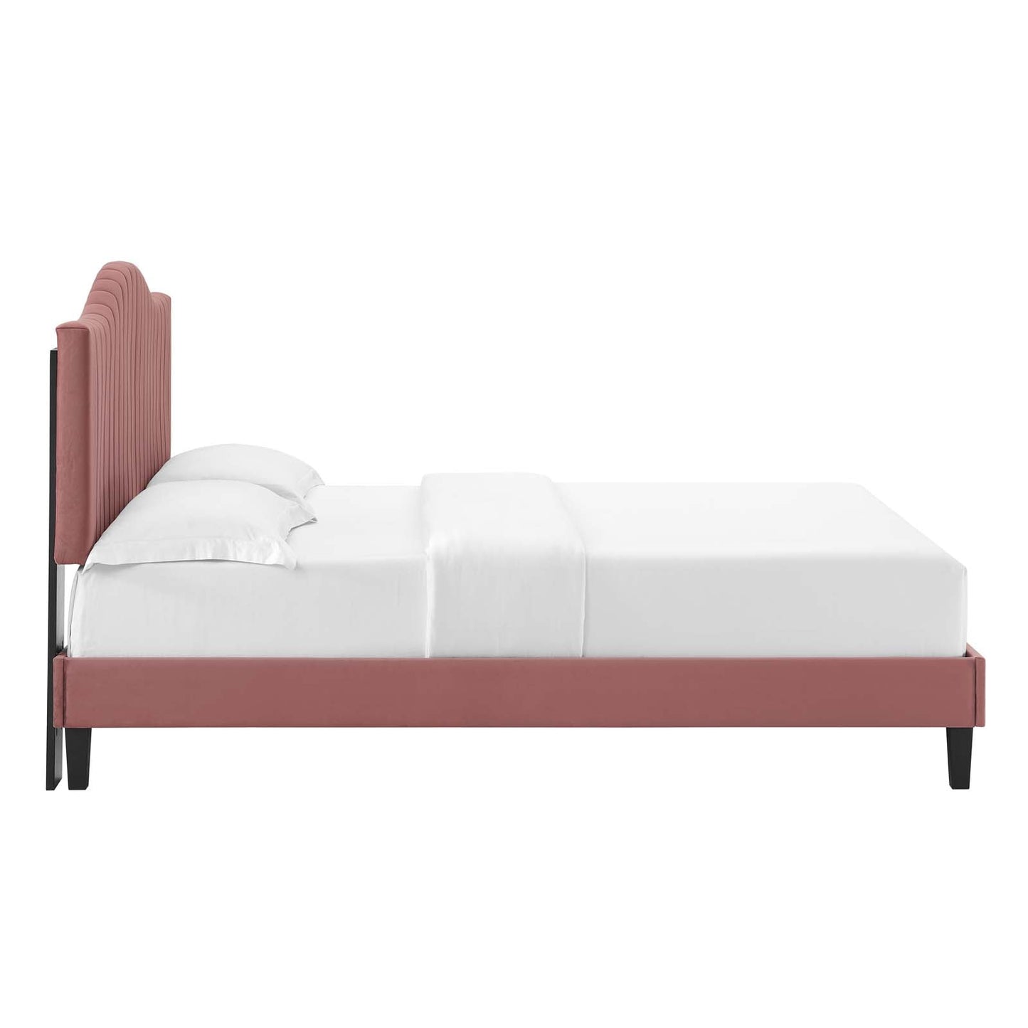 Juniper Channel Tufted Performance Velvet King Platform Bed by Modway