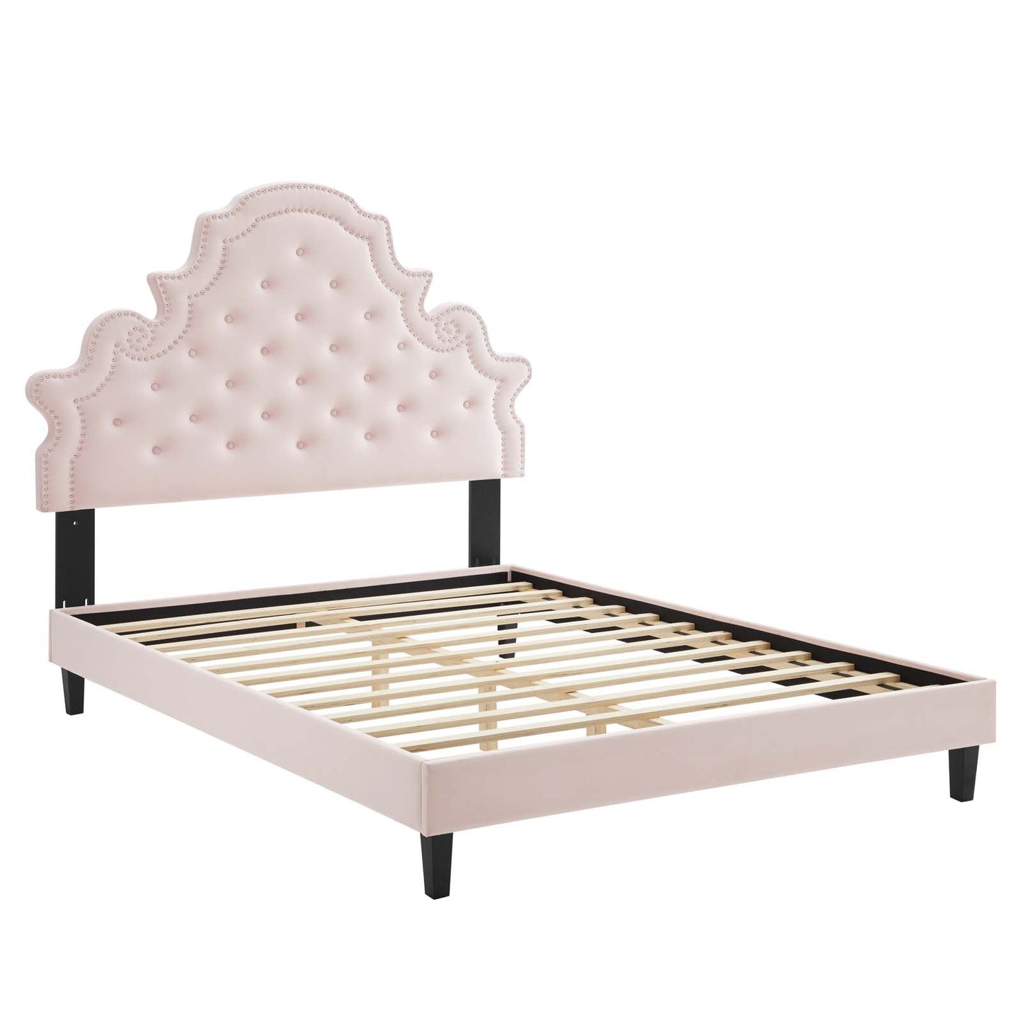 Gwyneth Tufted Performance Velvet Queen Platform Bed by Modway