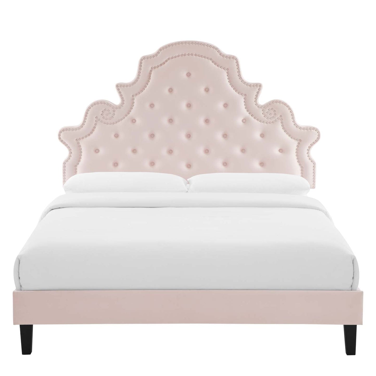 Gwyneth Tufted Performance Velvet Queen Platform Bed by Modway