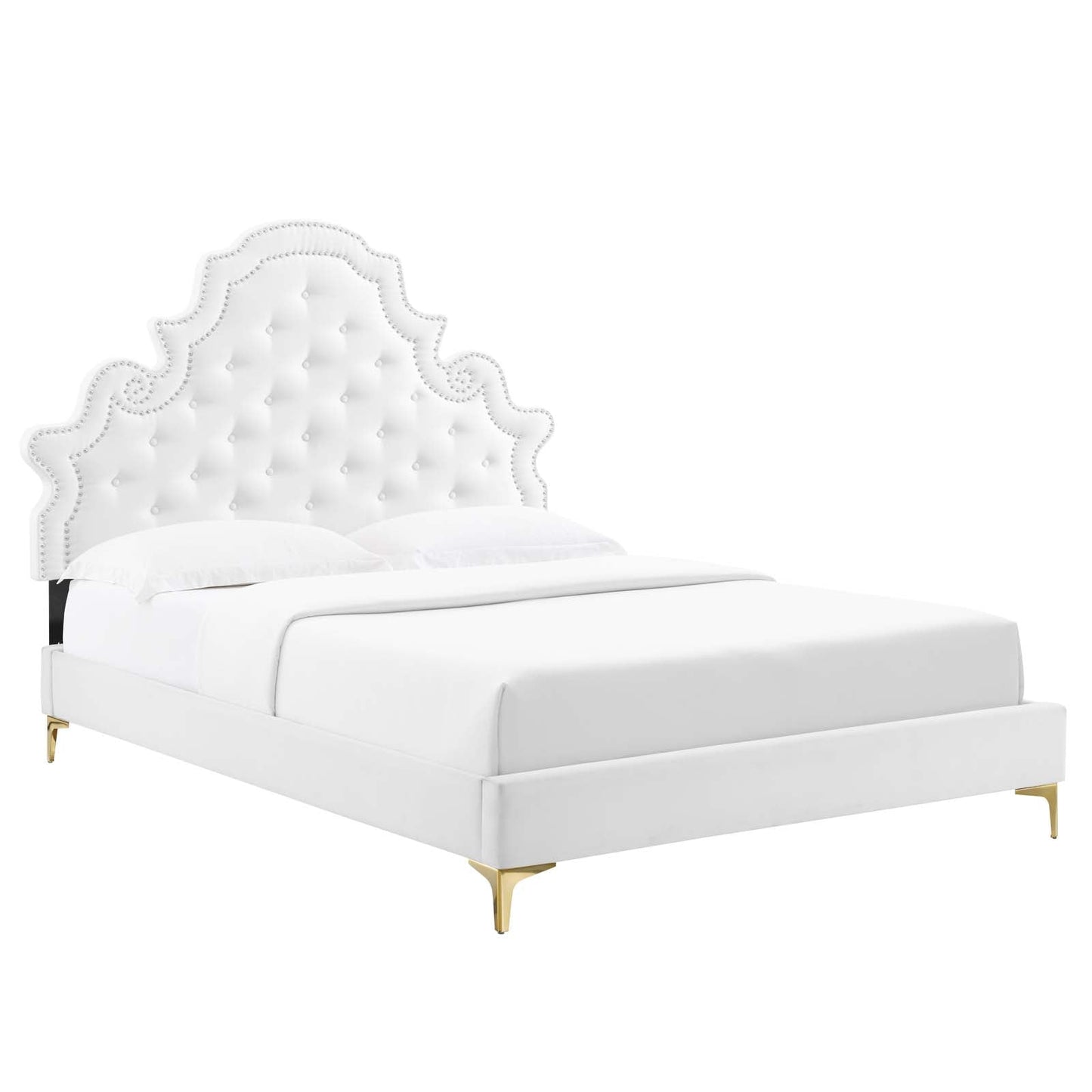 Gwyneth Tufted Performance Velvet Full Platform Bed by Modway