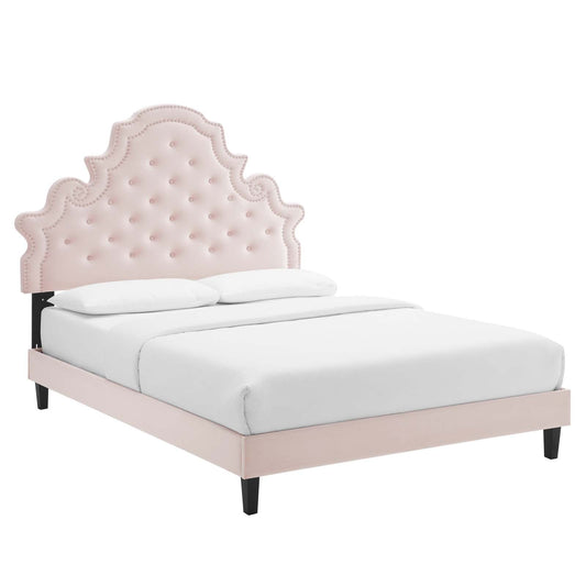 Gwyneth Tufted Performance Velvet Full Platform Bed by Modway