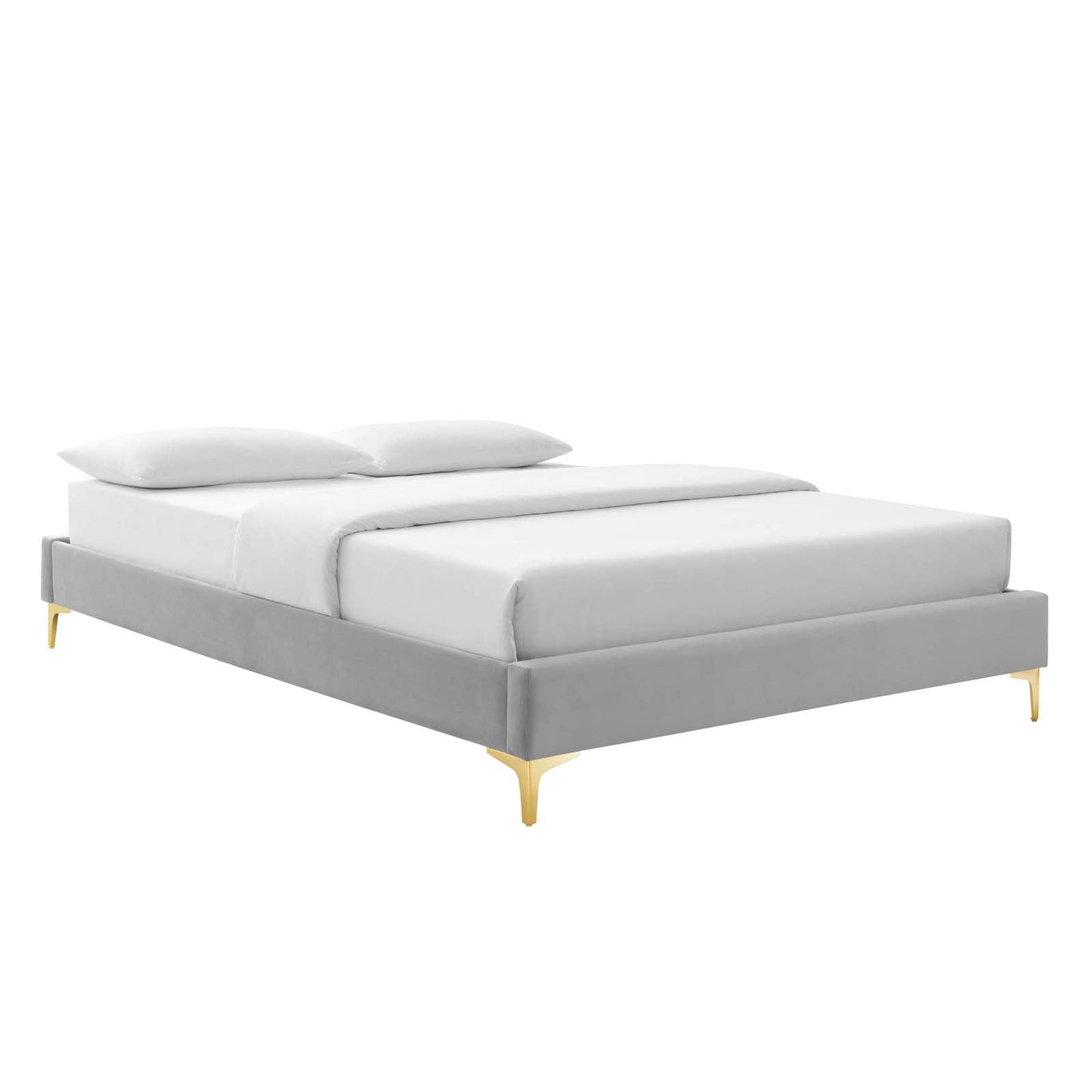 Amber Tufted Performance Velvet Twin Platform Bed by Modway