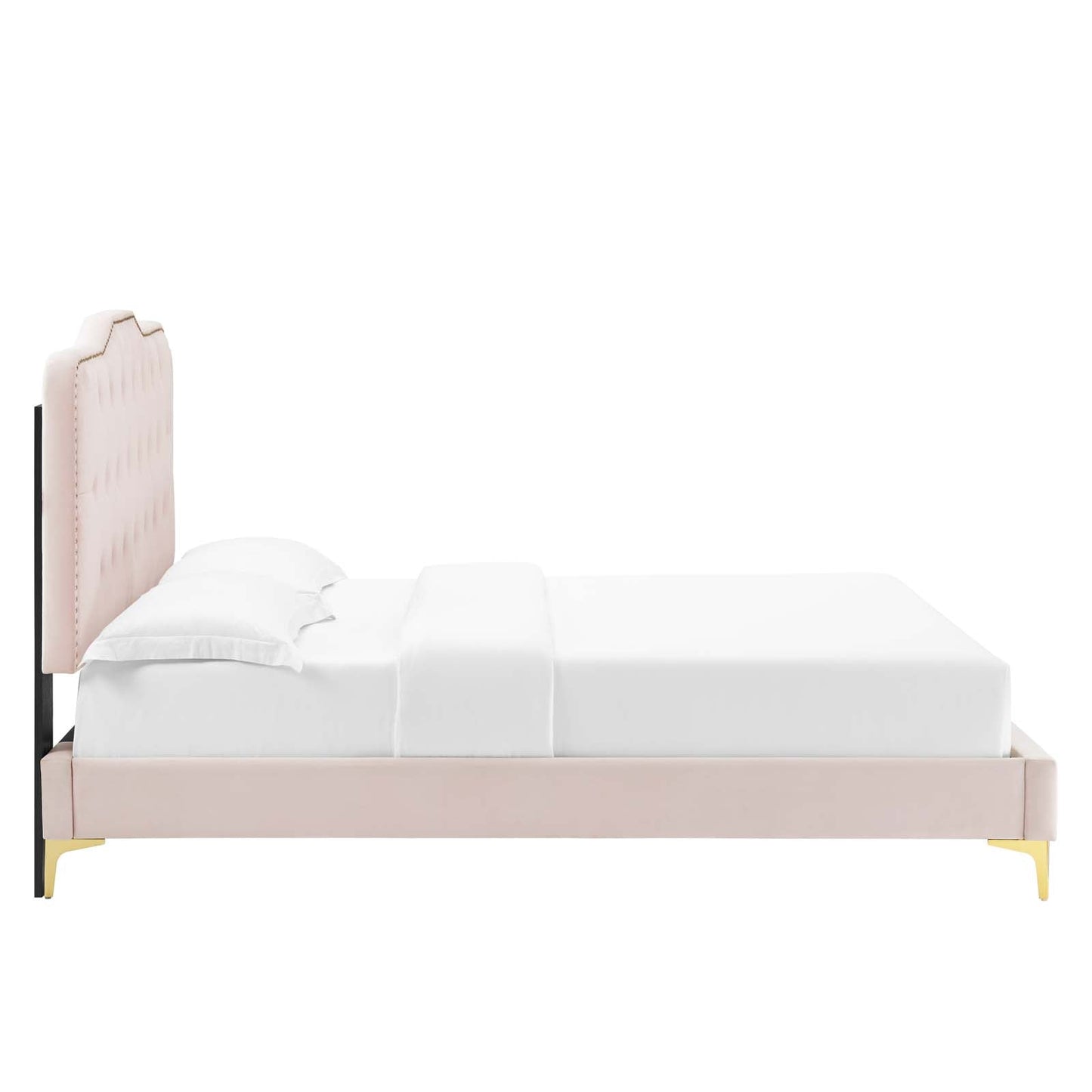 Amber Tufted Performance Velvet Twin Platform Bed by Modway