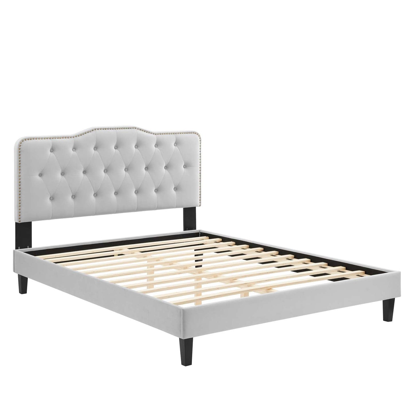 Amber Tufted Performance Velvet King Platform Bed by Modway