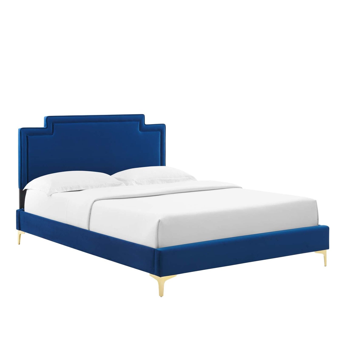 Liva Performance Velvet Queen Bed by Modway