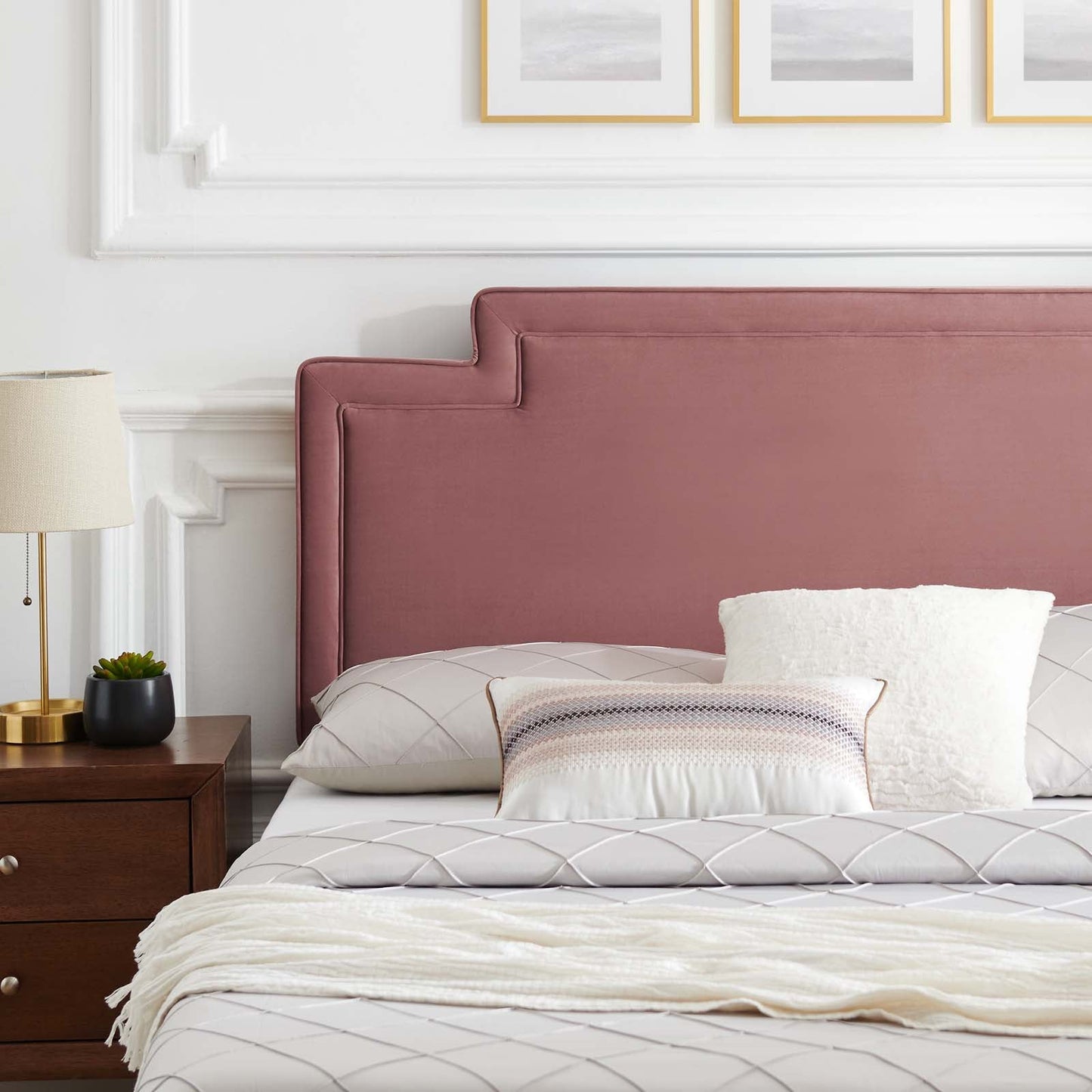 Liva Performance Velvet King Bed by Modway