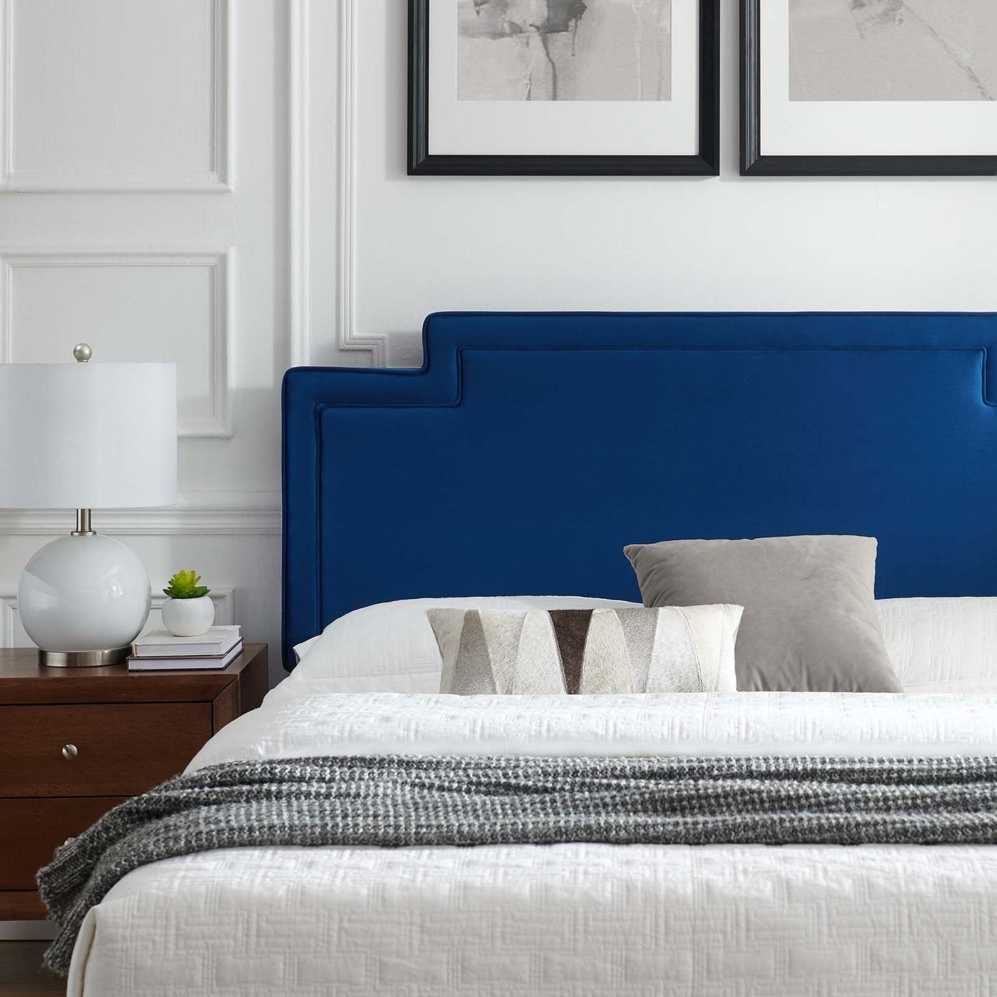 Liva Performance Velvet King Bed by Modway