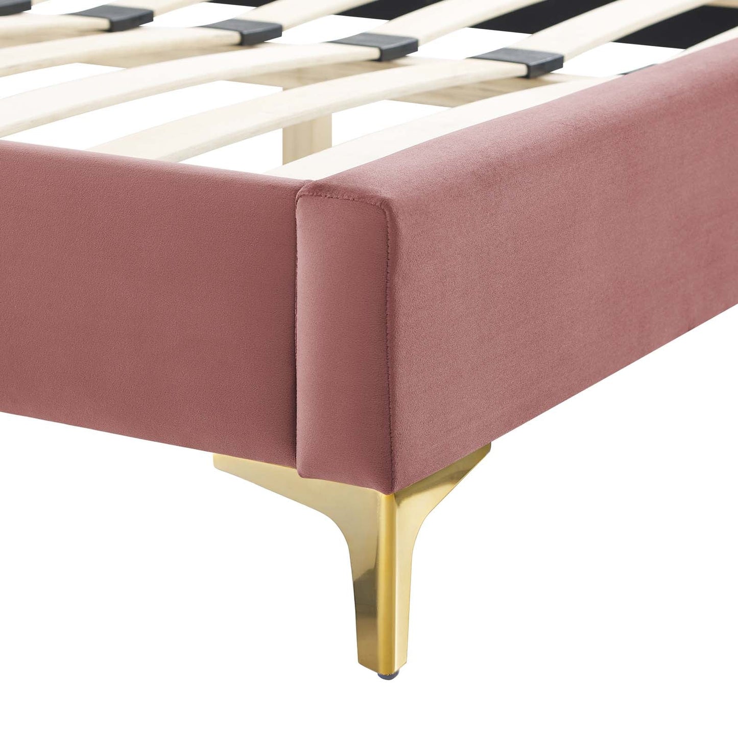 Lindsey Performance Velvet Twin Platform Bed by Modway