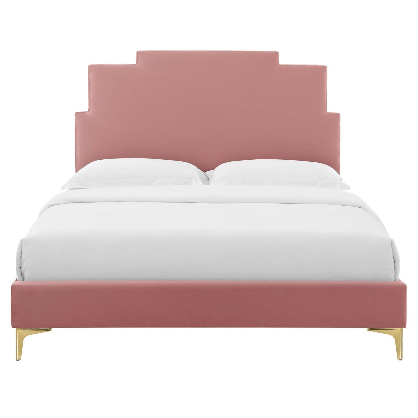 Lindsey Performance Velvet Twin Platform Bed by Modway