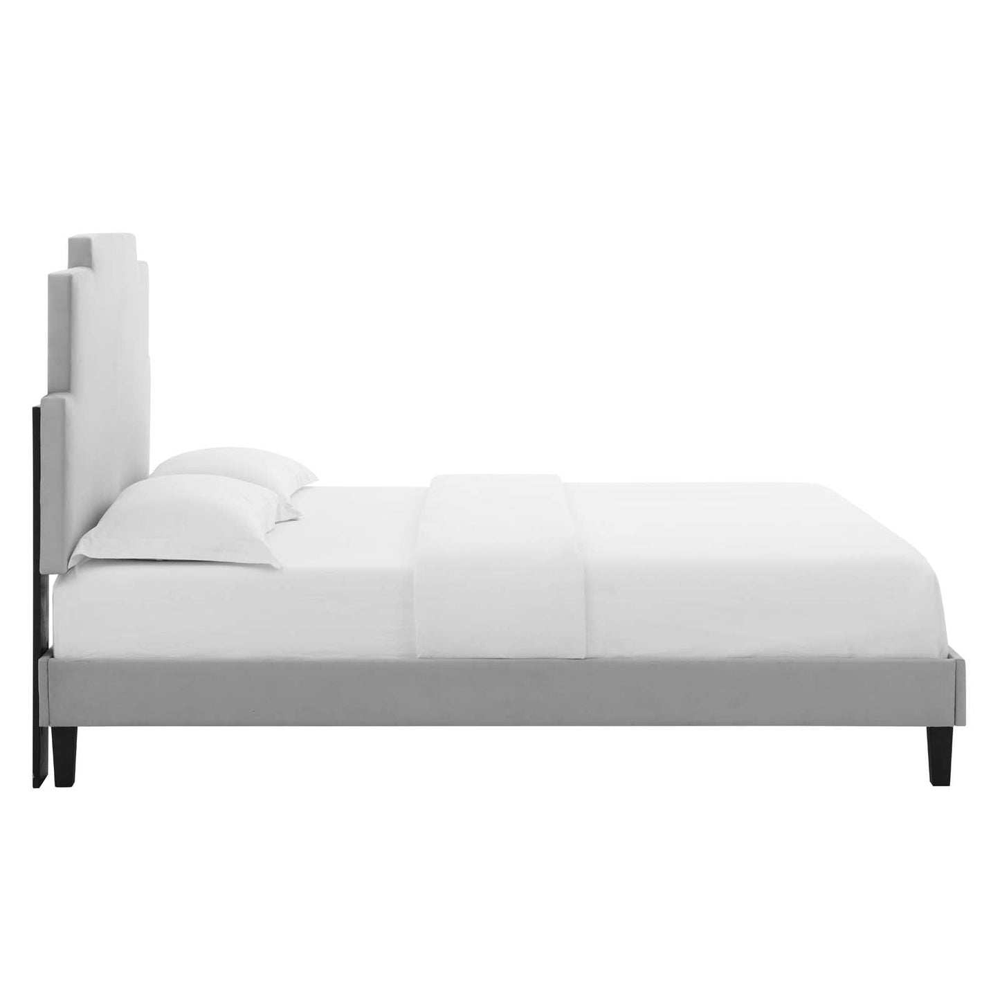 Lindsey Performance Velvet Twin Platform Bed