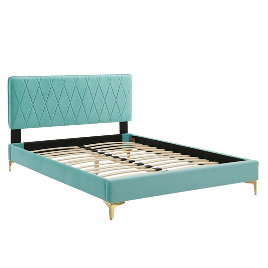 Phillipa Performance Velvet King Platform Bed by Modway