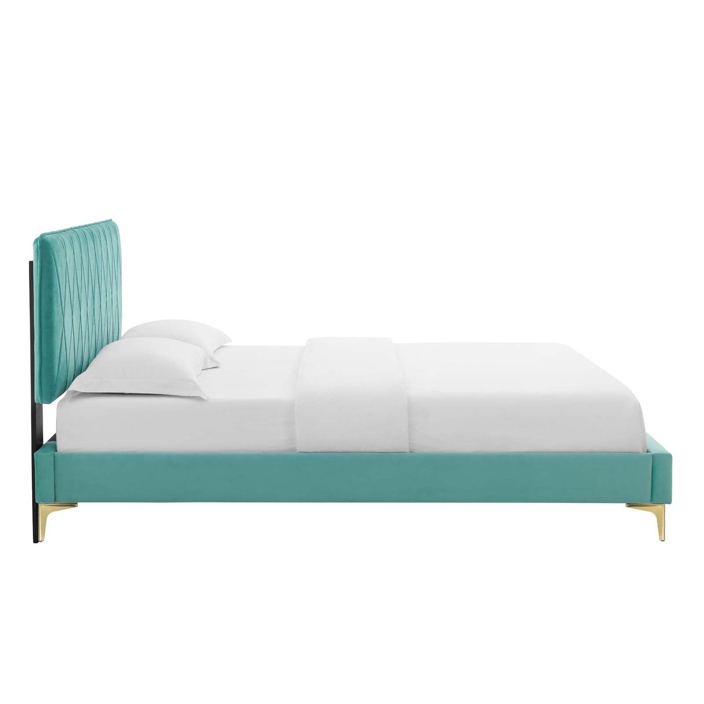 Phillipa Performance Velvet King Platform Bed by Modway