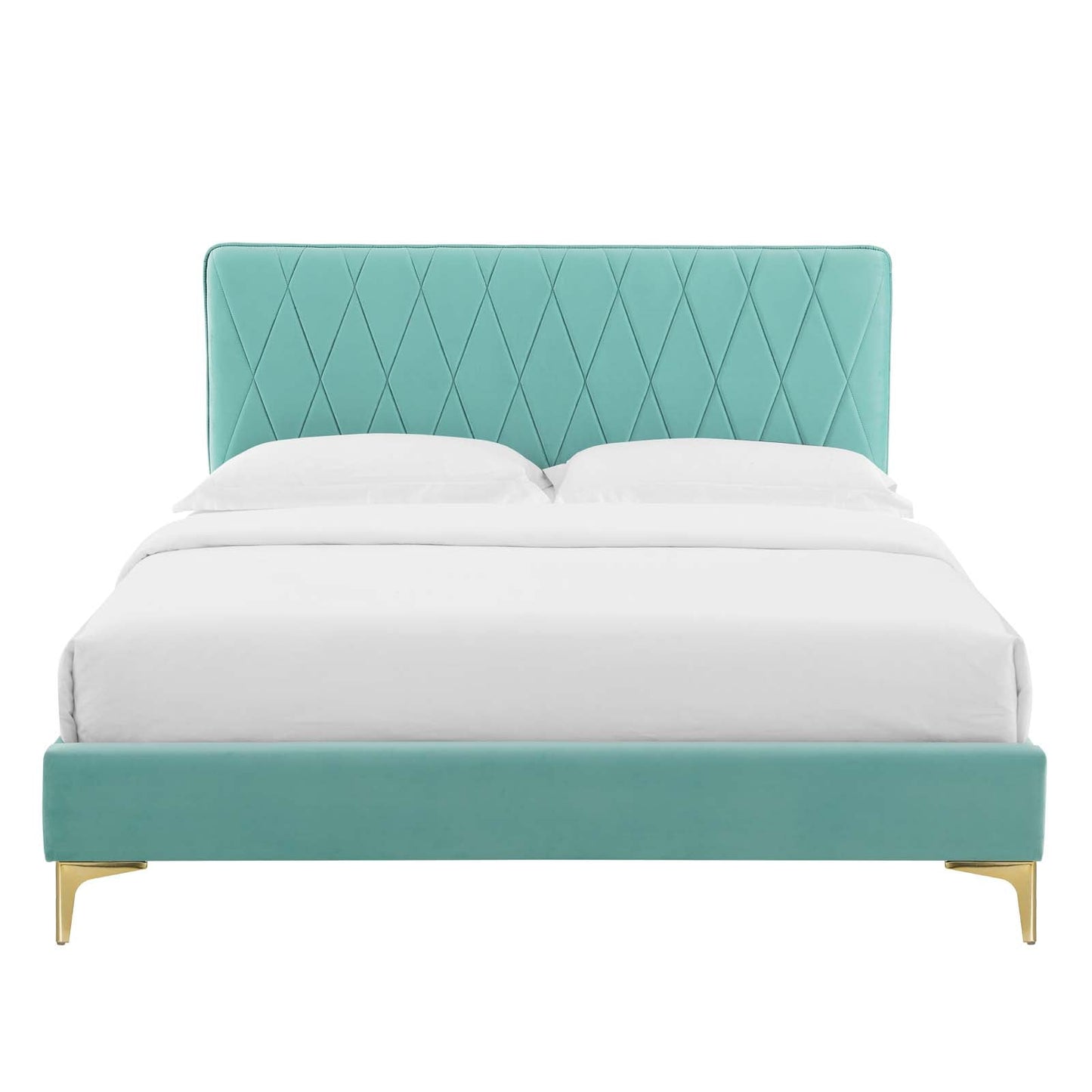 Phillipa Performance Velvet King Platform Bed by Modway