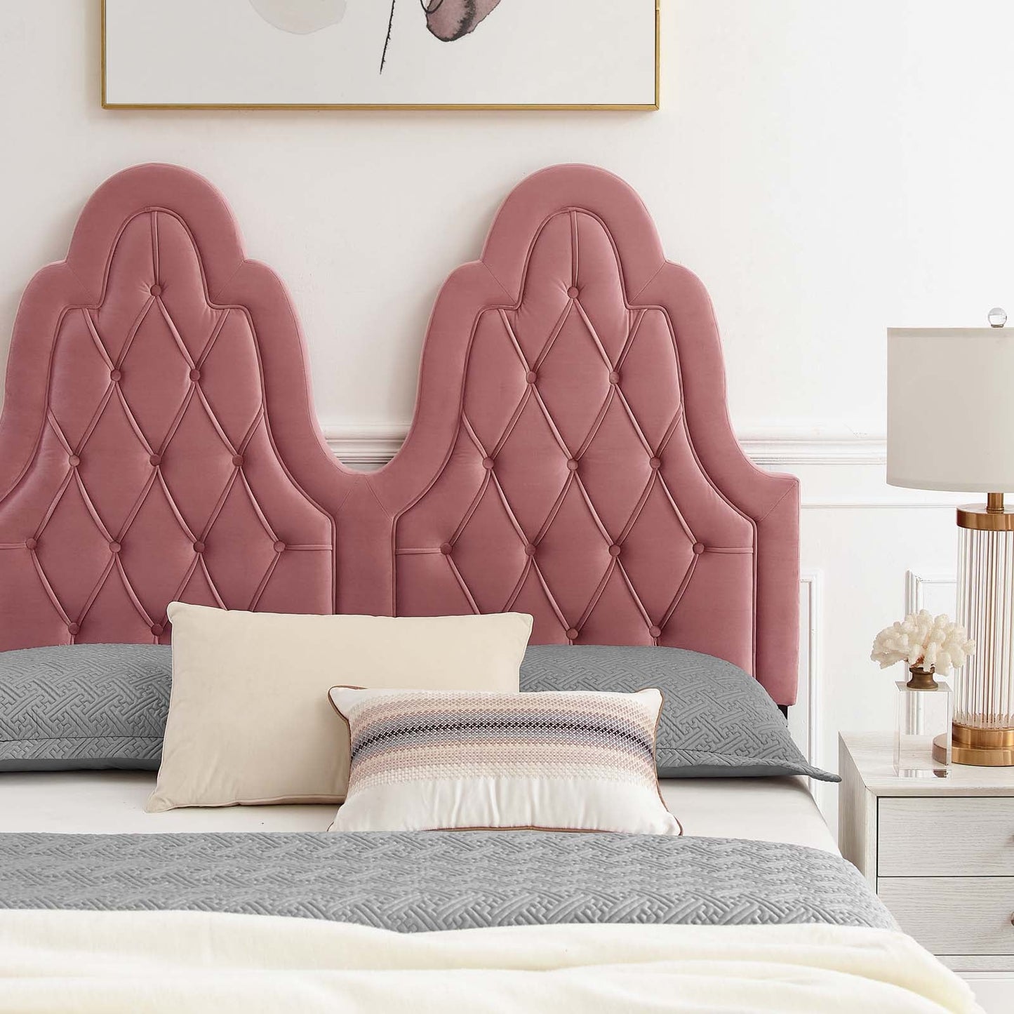 Alexandria Tufted Performance Velvet Twin Platform Bed by Modway