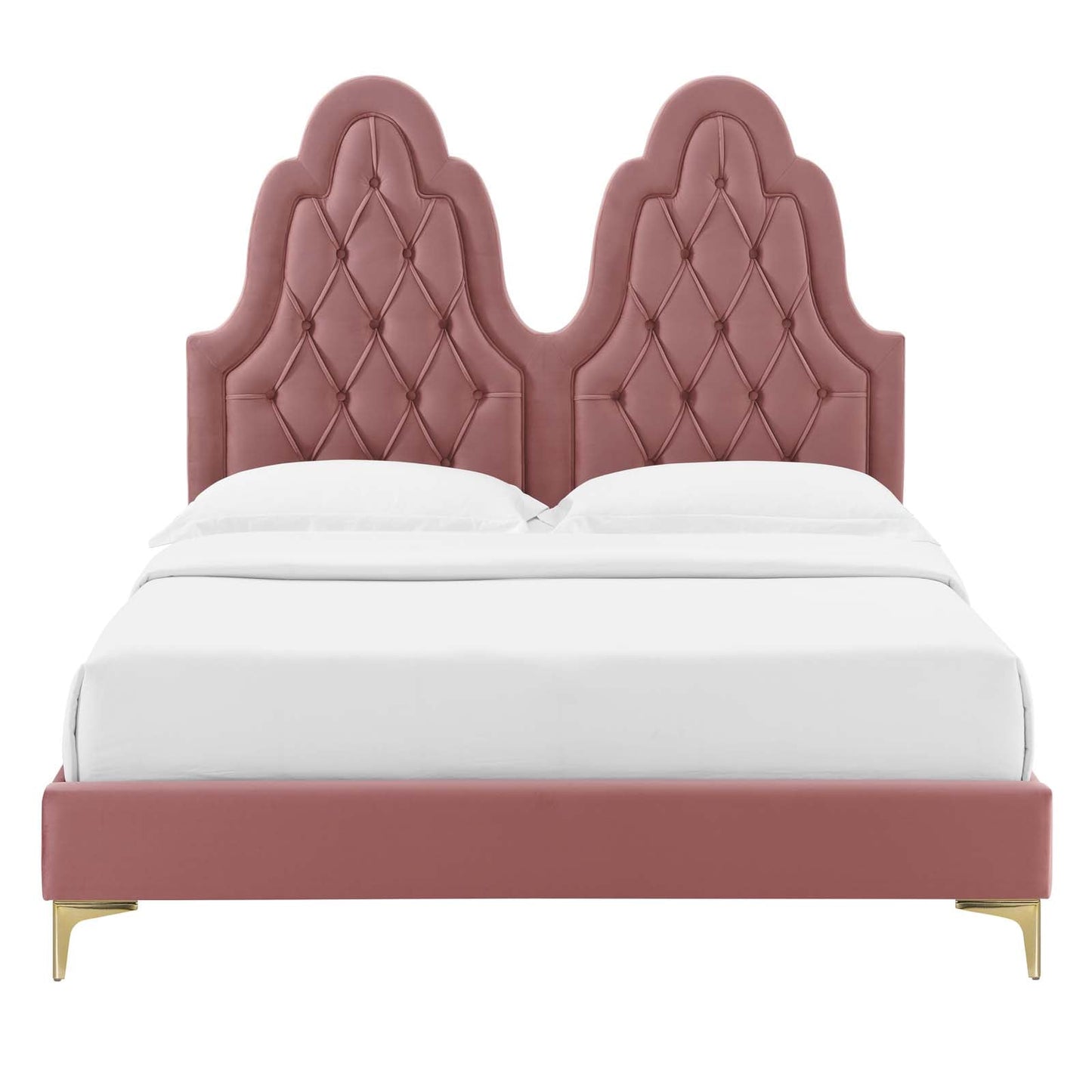 Alexandria Tufted Performance Velvet Twin Platform Bed by Modway